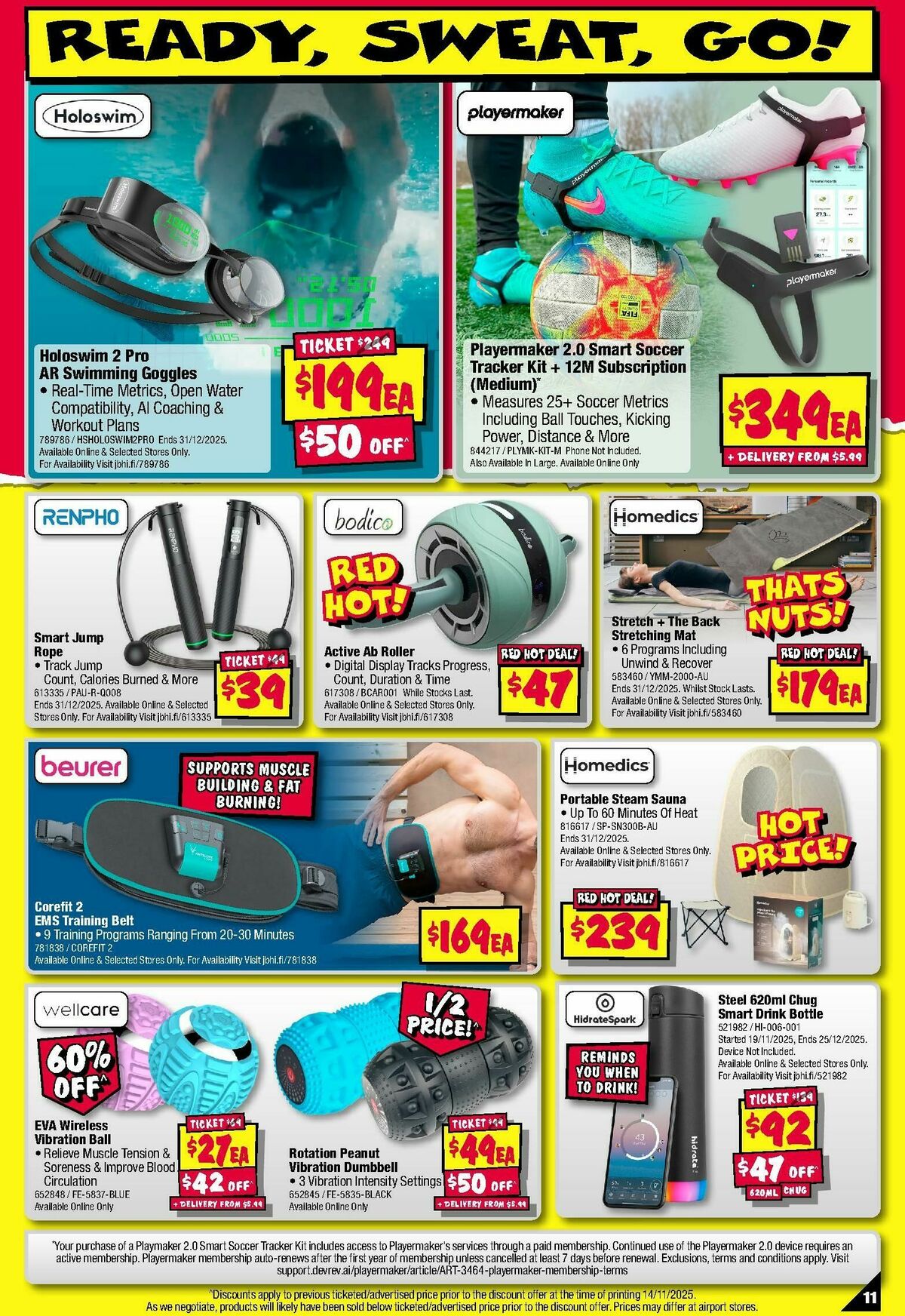 JB Hi-Fi Crackin' Xmas Deals! Fitness & Health Catalogues from 4 December