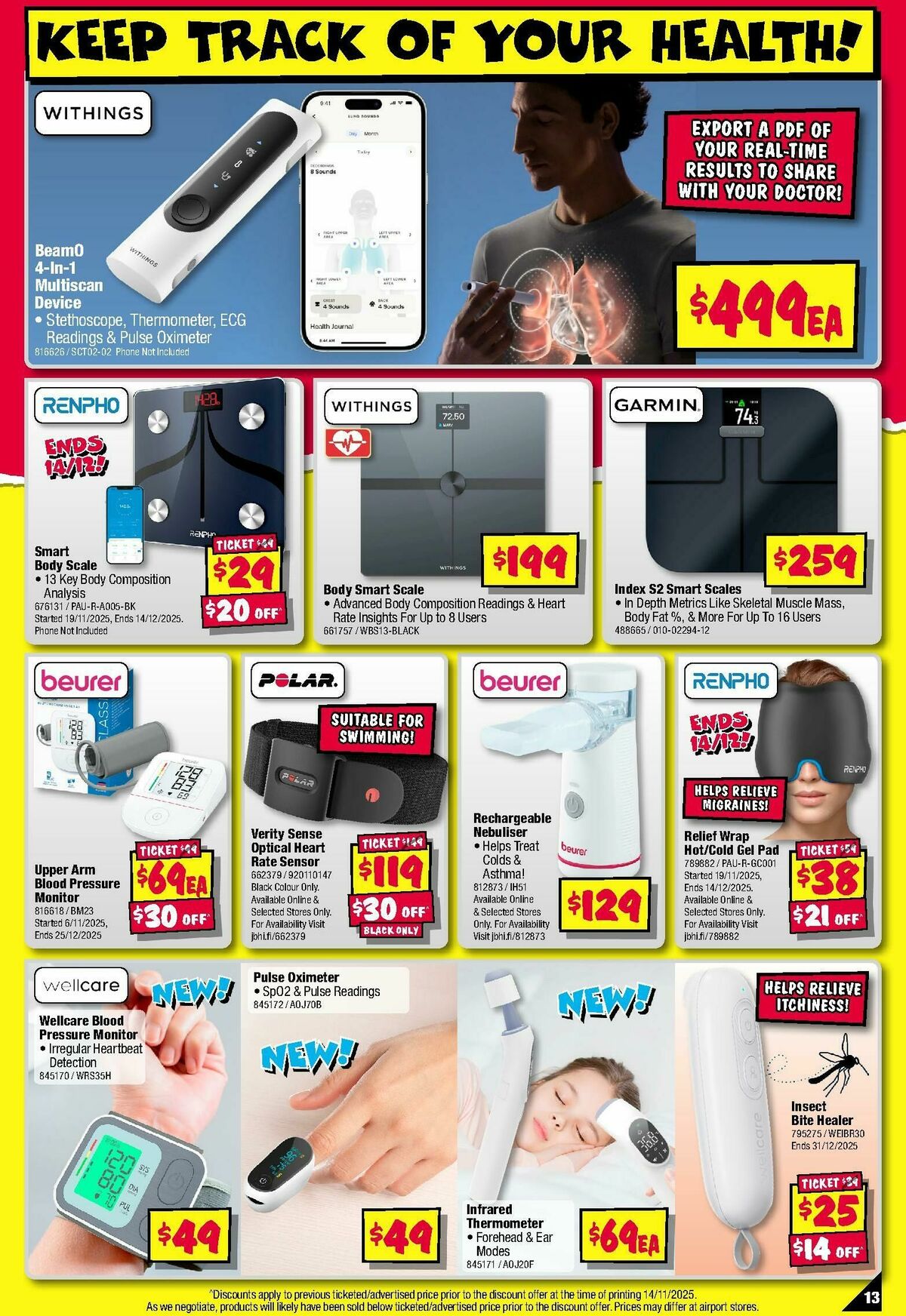 JB Hi-Fi Crackin' Xmas Deals! Fitness & Health Catalogues from 4 December