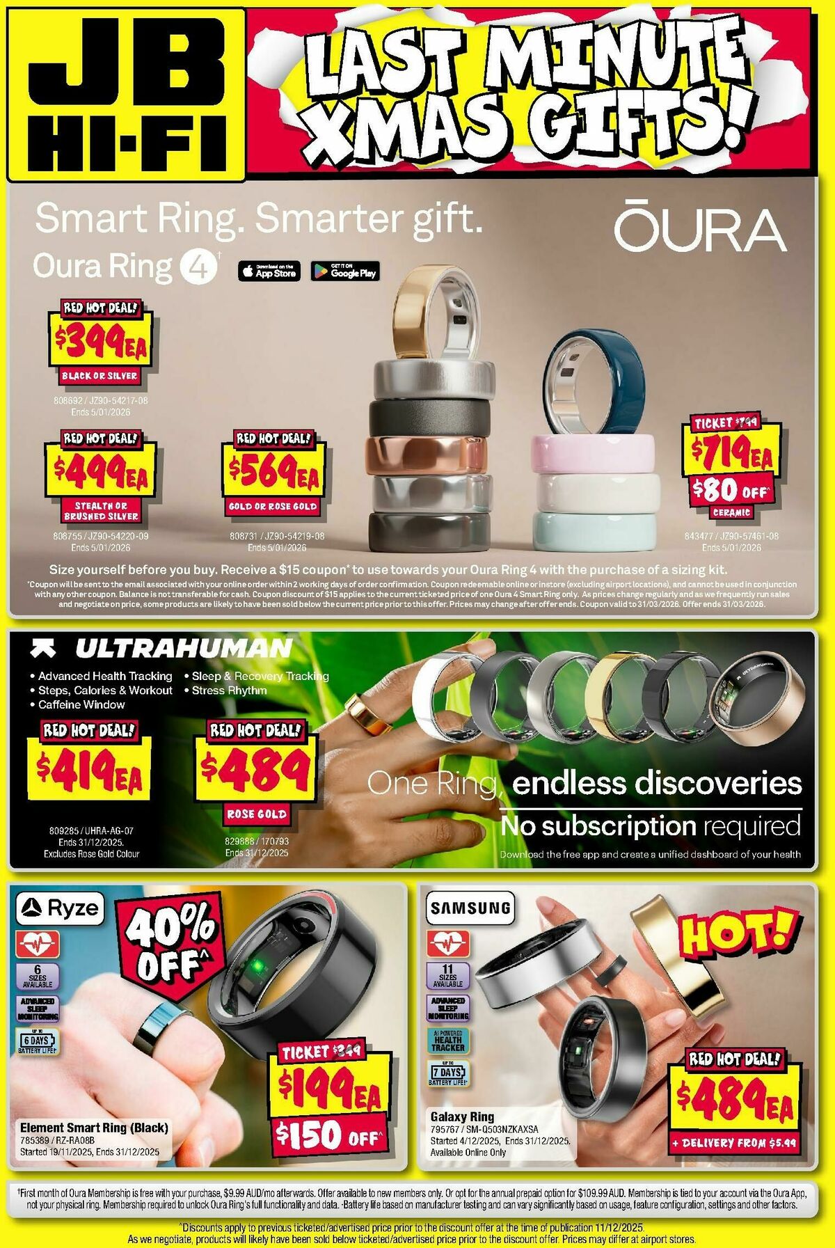 JB Hi-Fi Last Minute Xmas Gifts! Catalogues from 18 December