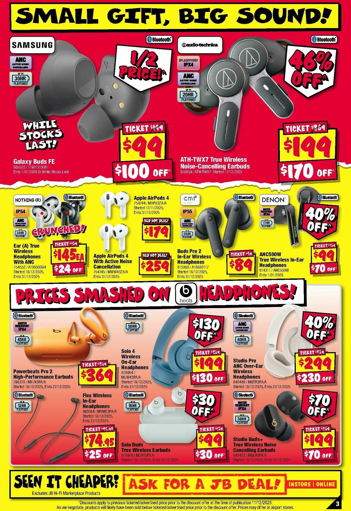 JB Hi-Fi Last Minute Xmas Gifts! Catalogues from 18 December