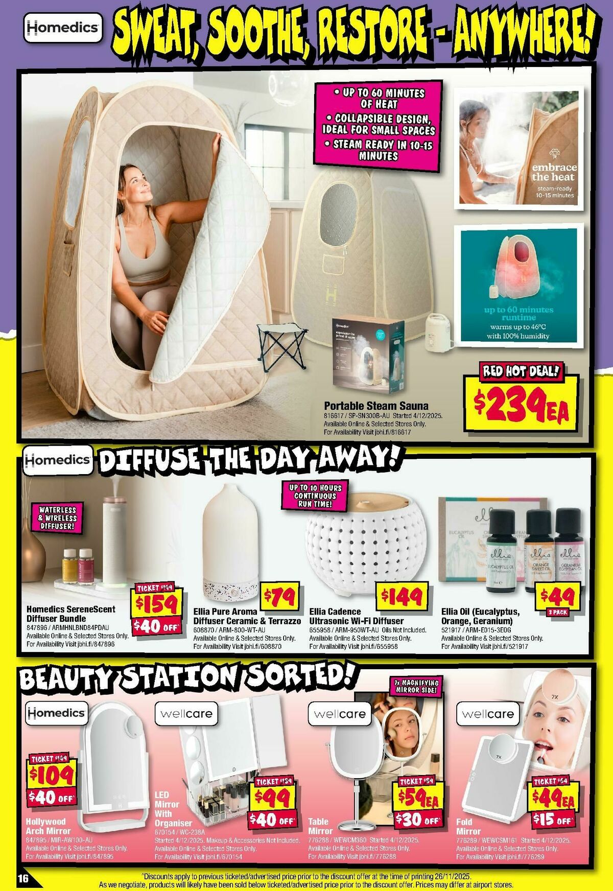 JB Hi-Fi Crackin' Xmas Gifts! Health, Wellness & Beauty Catalogues from 18 December