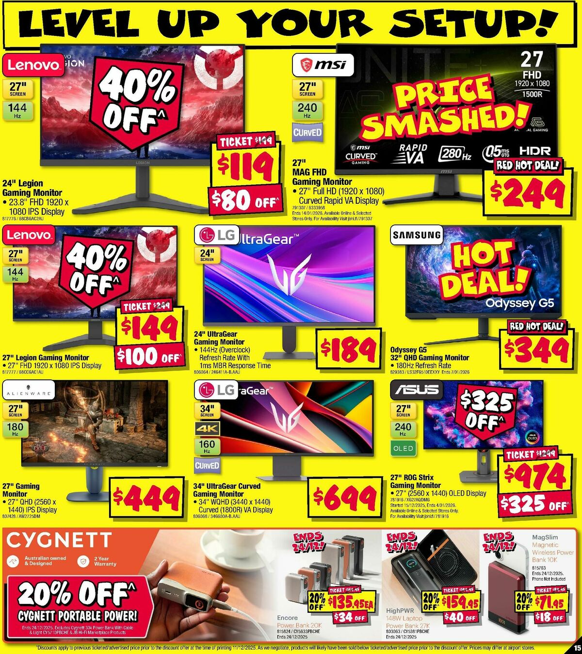 JB Hi-Fi School Time Sellout! Catalogues from 18 December