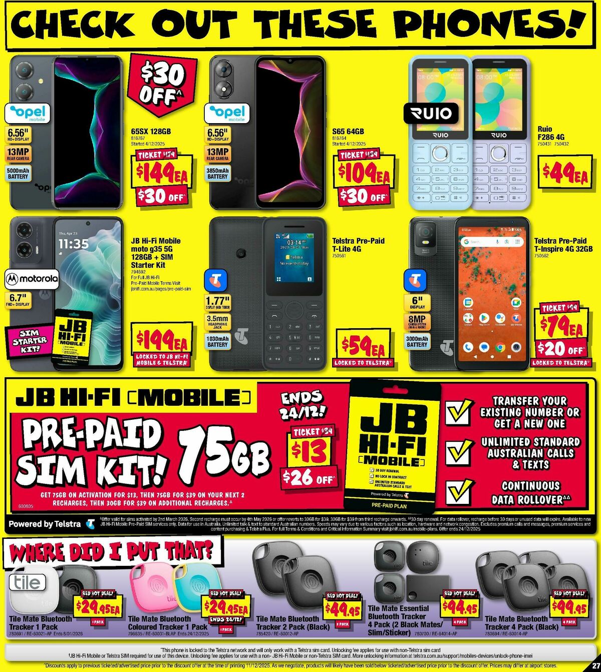 JB Hi-Fi School Time Sellout! Catalogues from 18 December