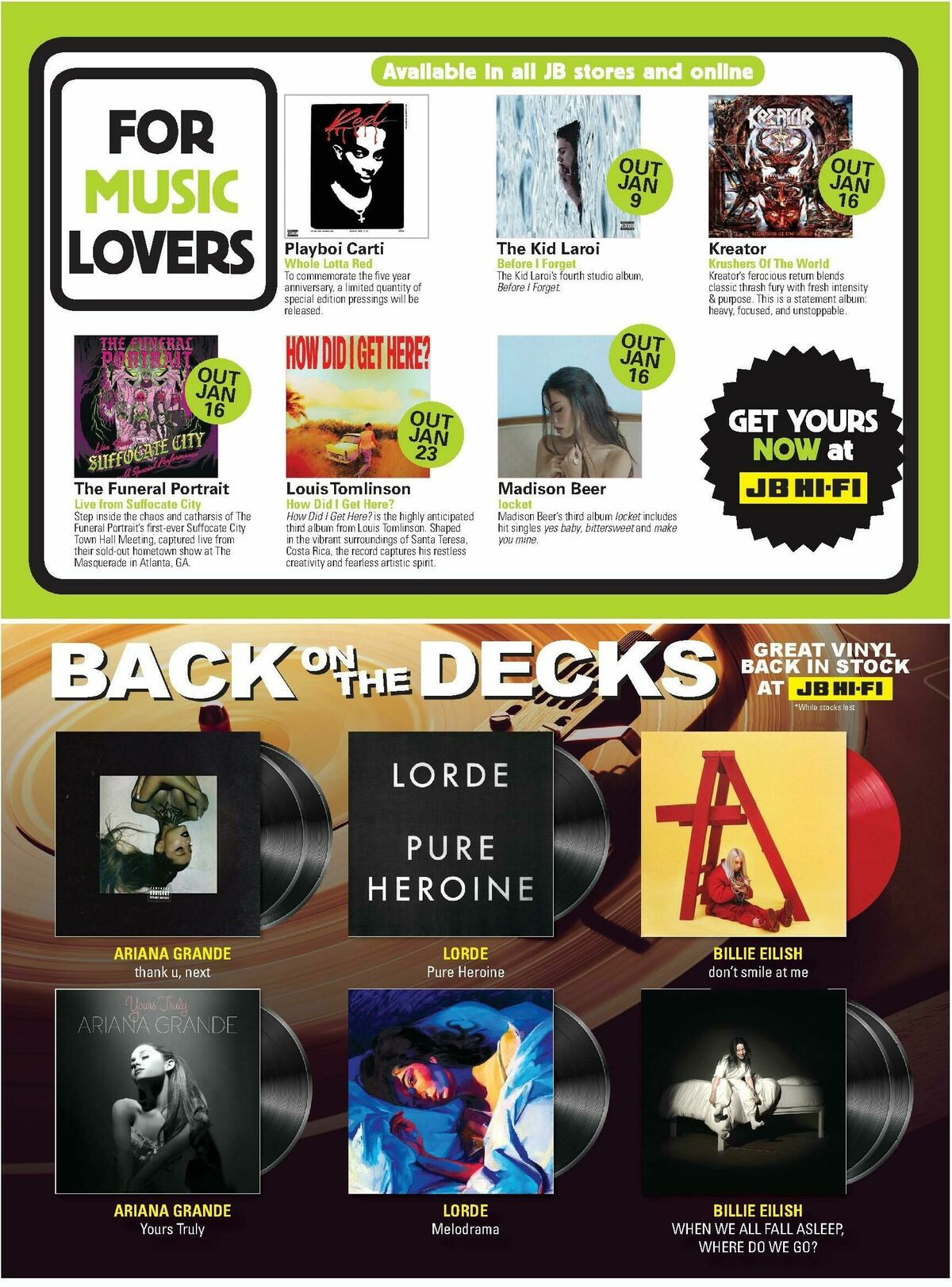 JB Hi-Fi Magazine January Catalogues from 1 January