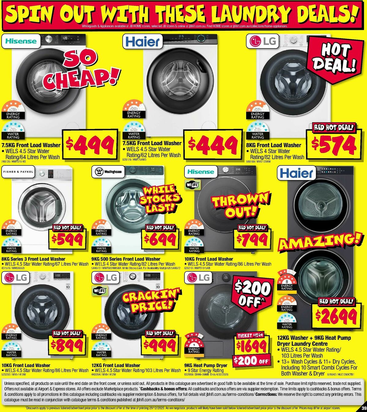 JB Hi-Fi Catalogues from 8 January