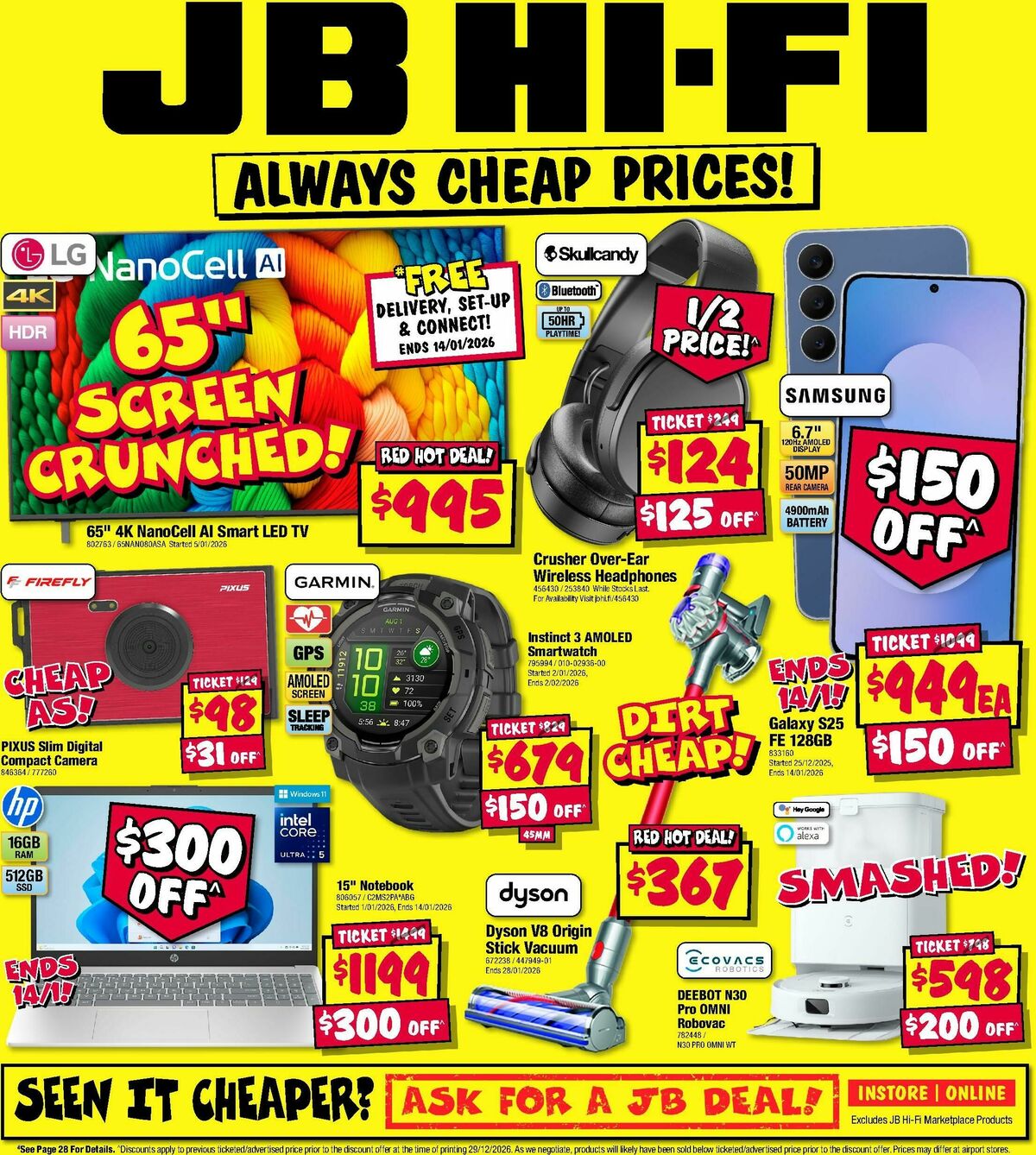 JB Hi-Fi Catalogues from 8 January