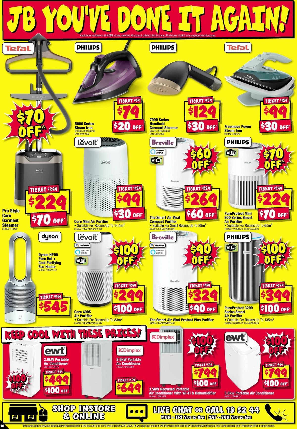 JB Hi-Fi Home Appliance Sellout! Catalogues from 15 January