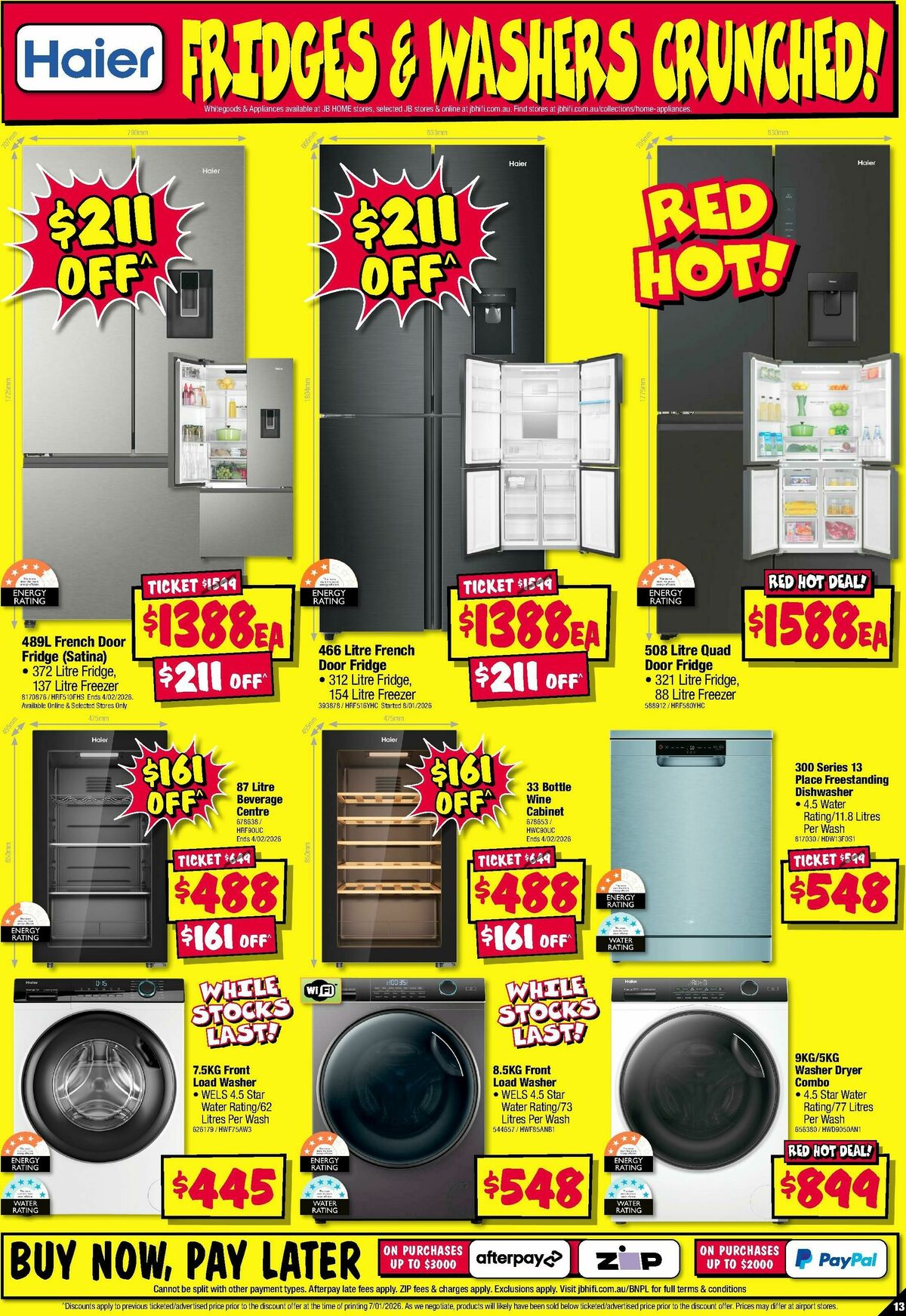 JB Hi-Fi Home Appliance Sellout! Catalogues from 15 January