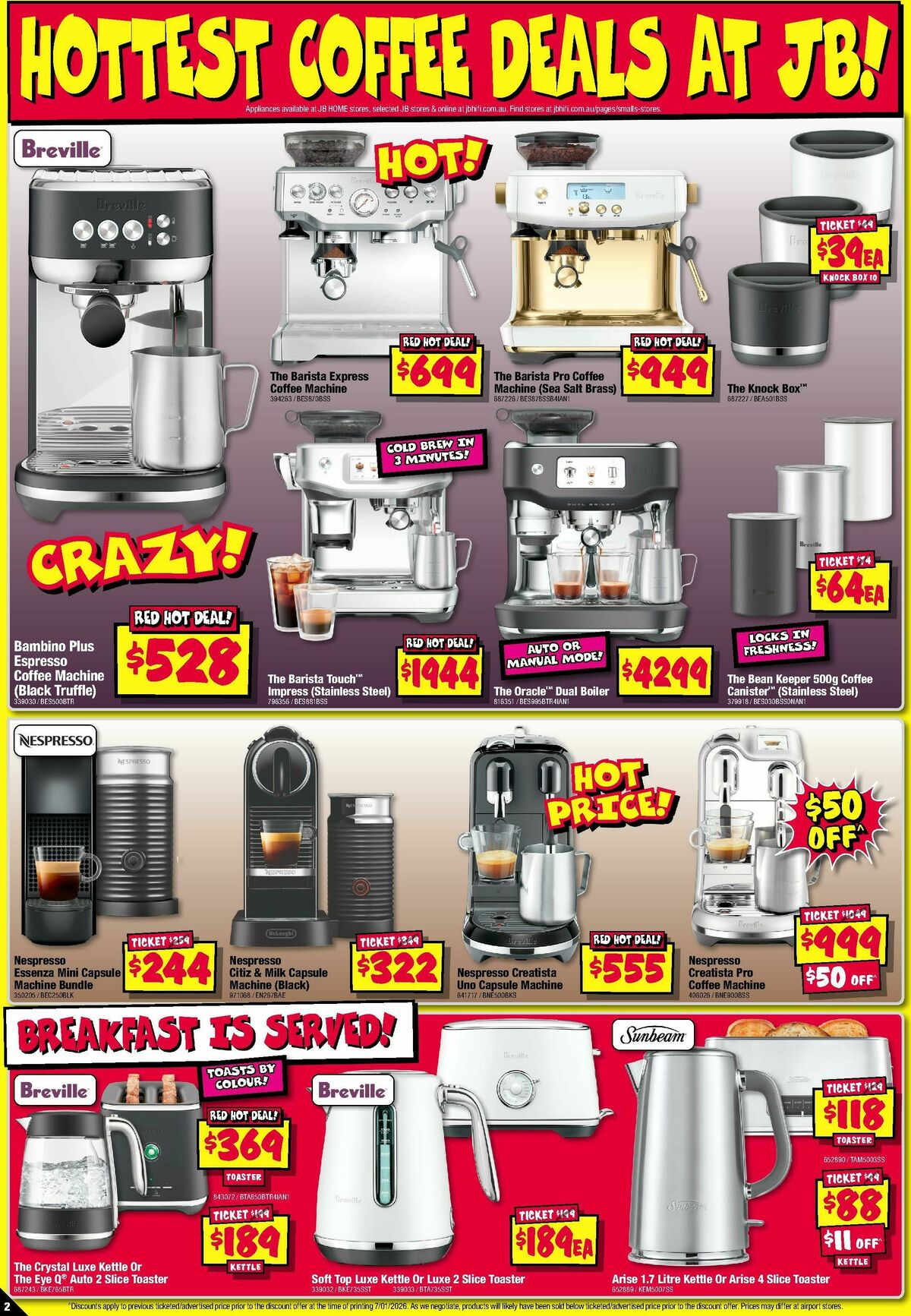JB Hi-Fi Home Appliance Sellout! Catalogues from 15 January