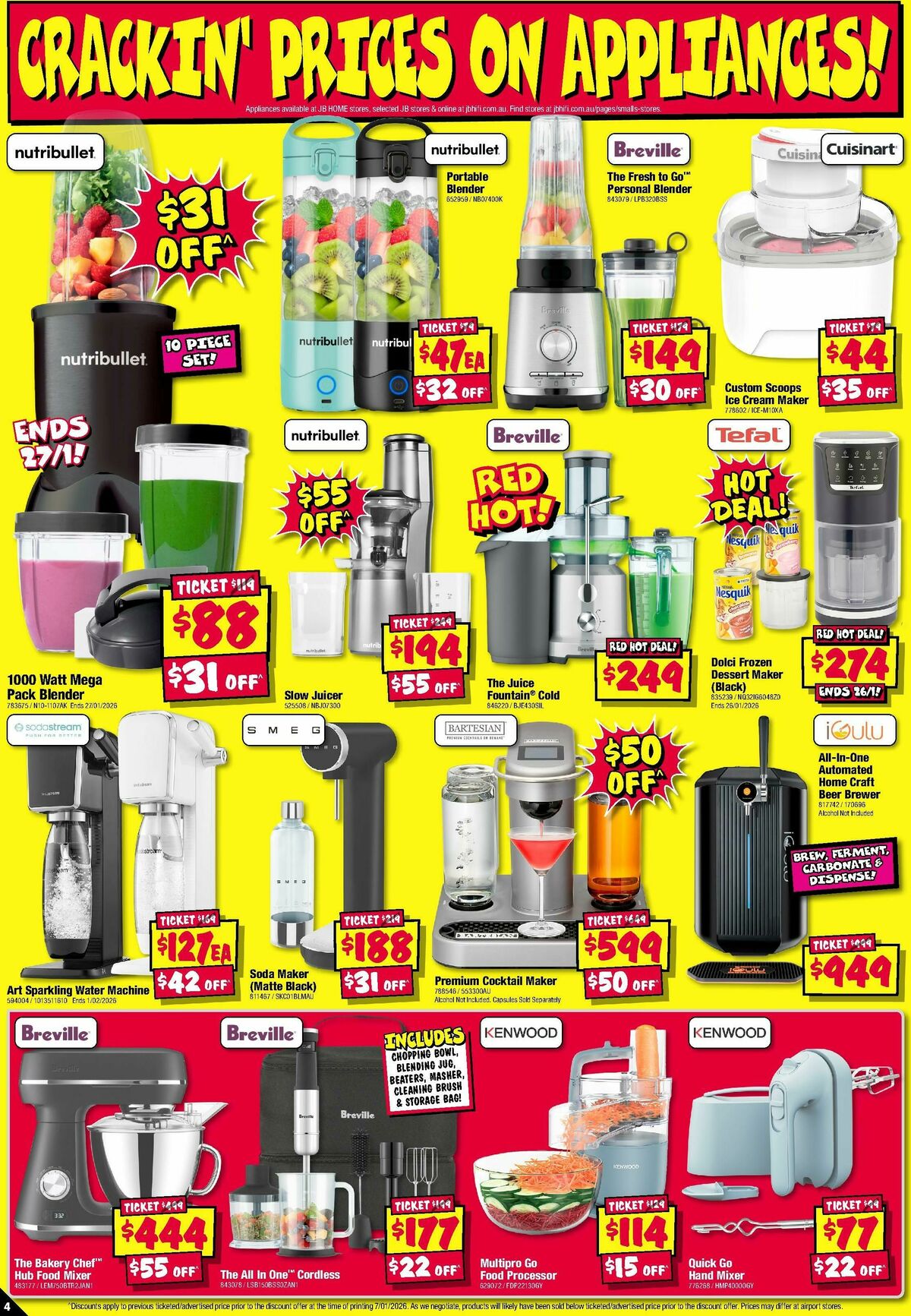 JB Hi-Fi Home Appliance Sellout! Catalogues from 15 January