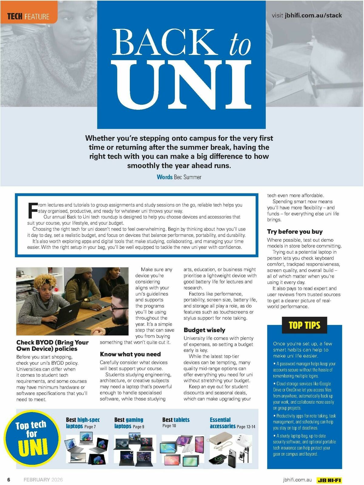 JB Hi-Fi Magazine February Catalogues from 1 February