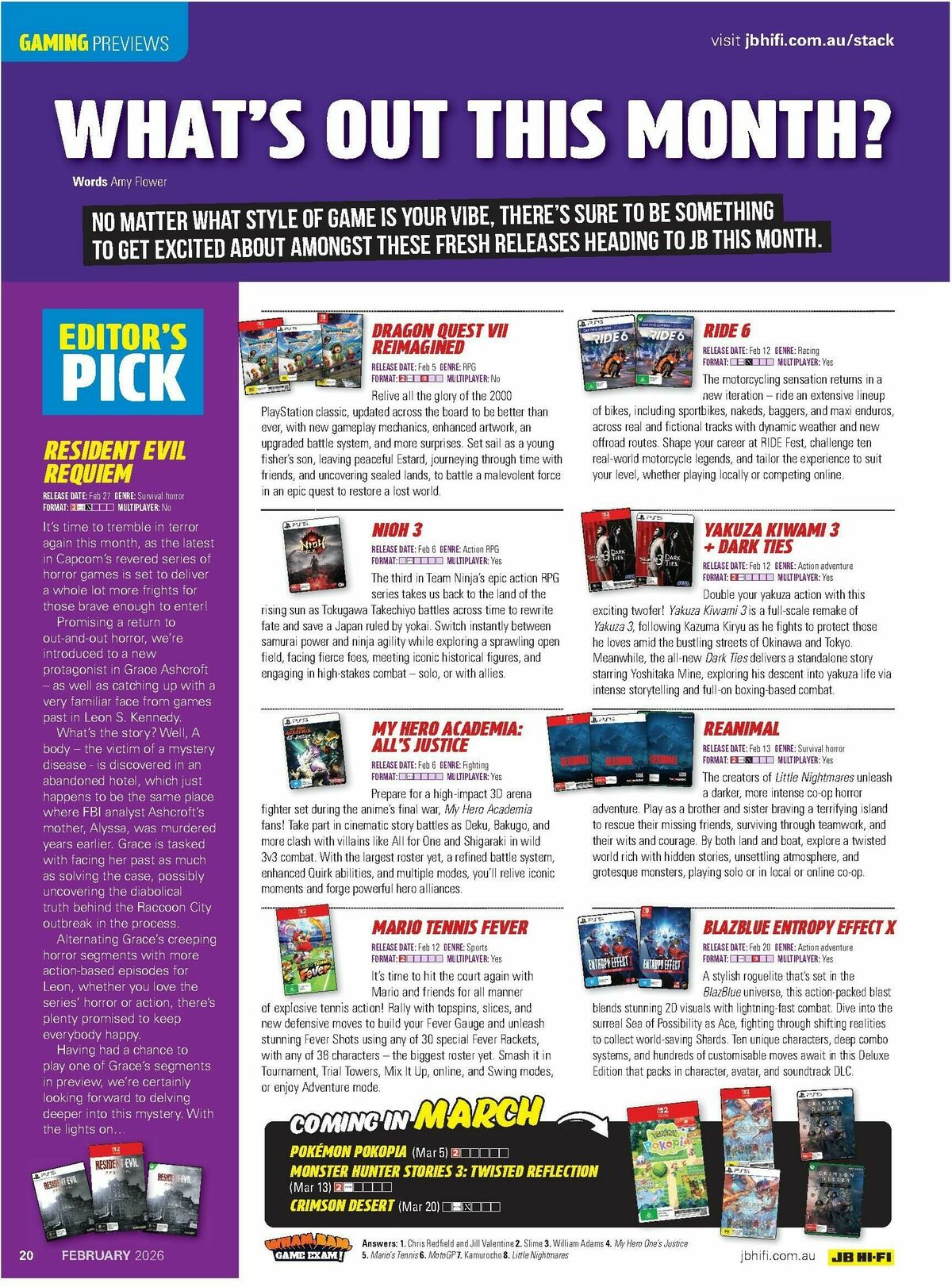 JB Hi-Fi Magazine February Catalogues from 1 February