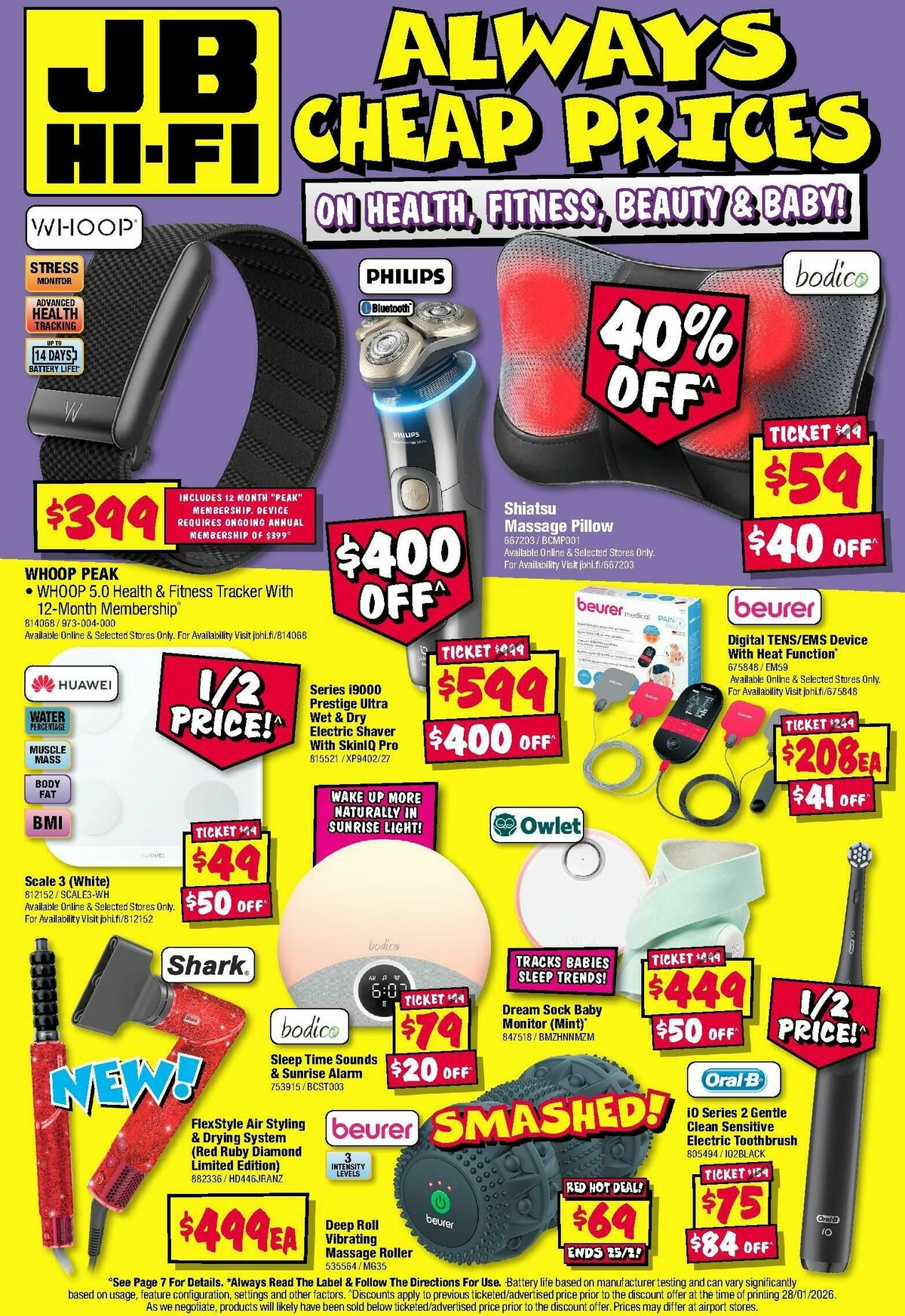 JB Hi-Fi Health and Wellness! Catalogues from 12 February