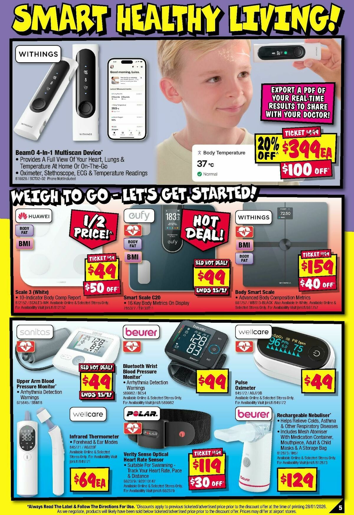 JB Hi-Fi Health and Wellness! Catalogues from 12 February