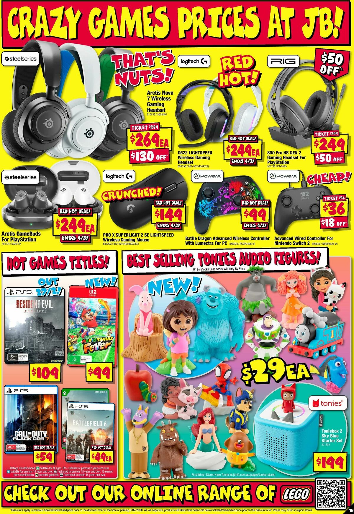 JB Hi-Fi Catalogues from 19 February