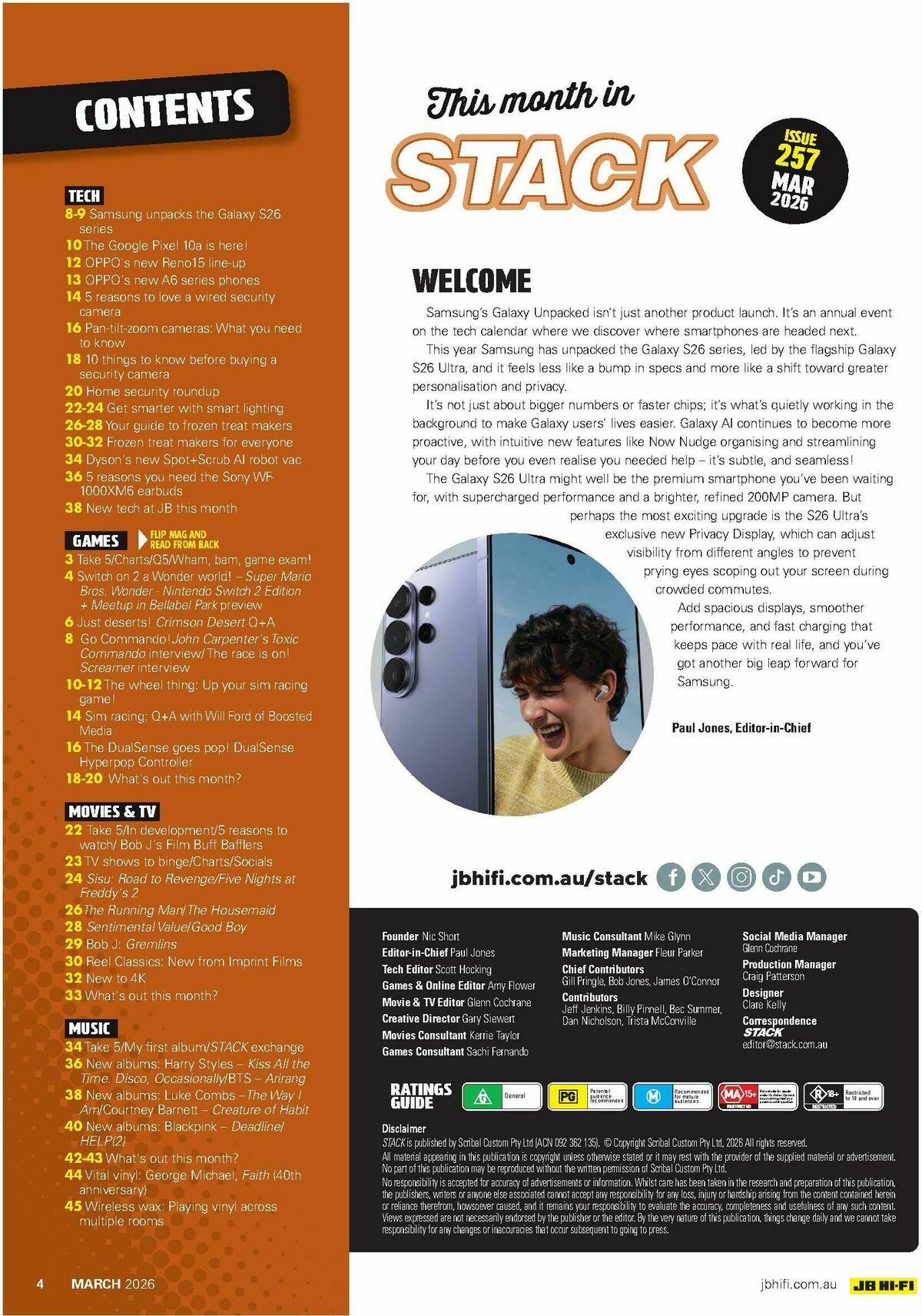 JB Hi-Fi Magazine March Catalogues from 1 March