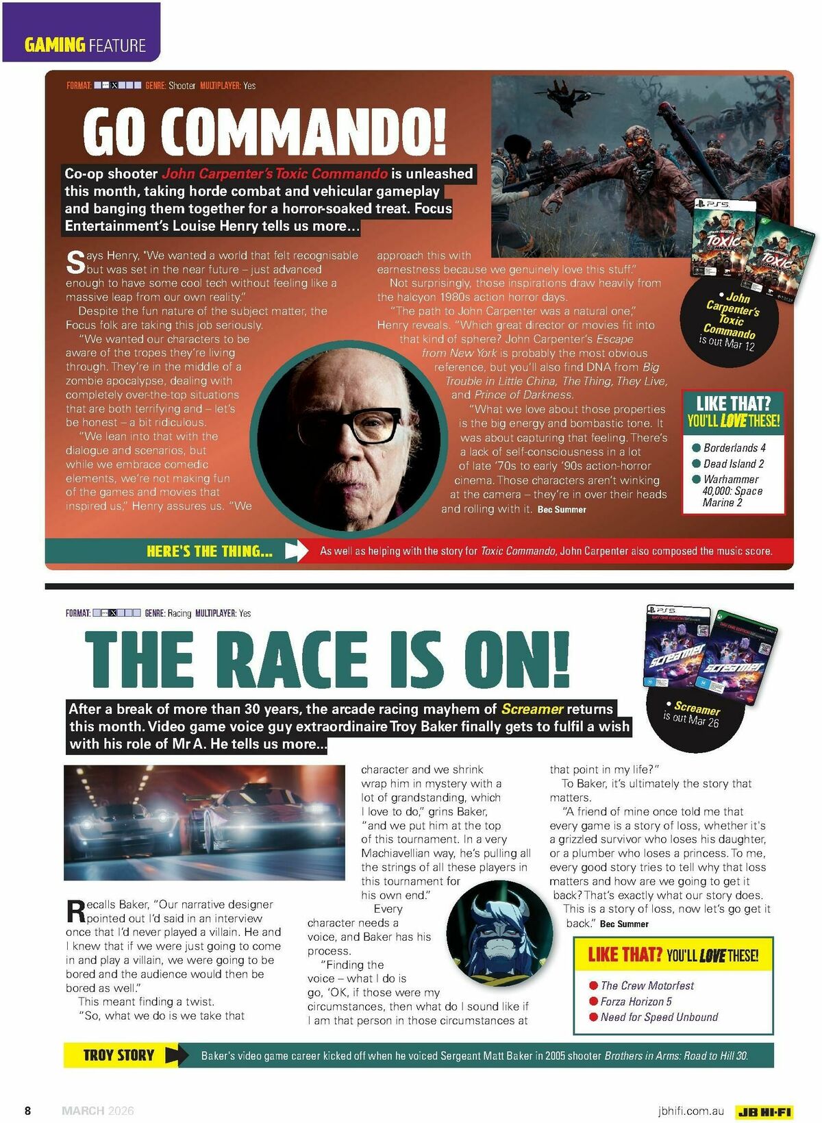 JB Hi-Fi Magazine March Catalogues from 1 March