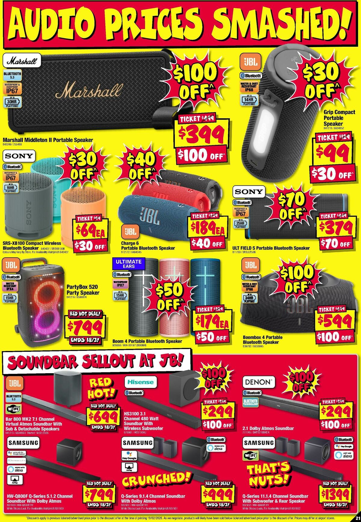 JB Hi-Fi Catalogues from 5 March