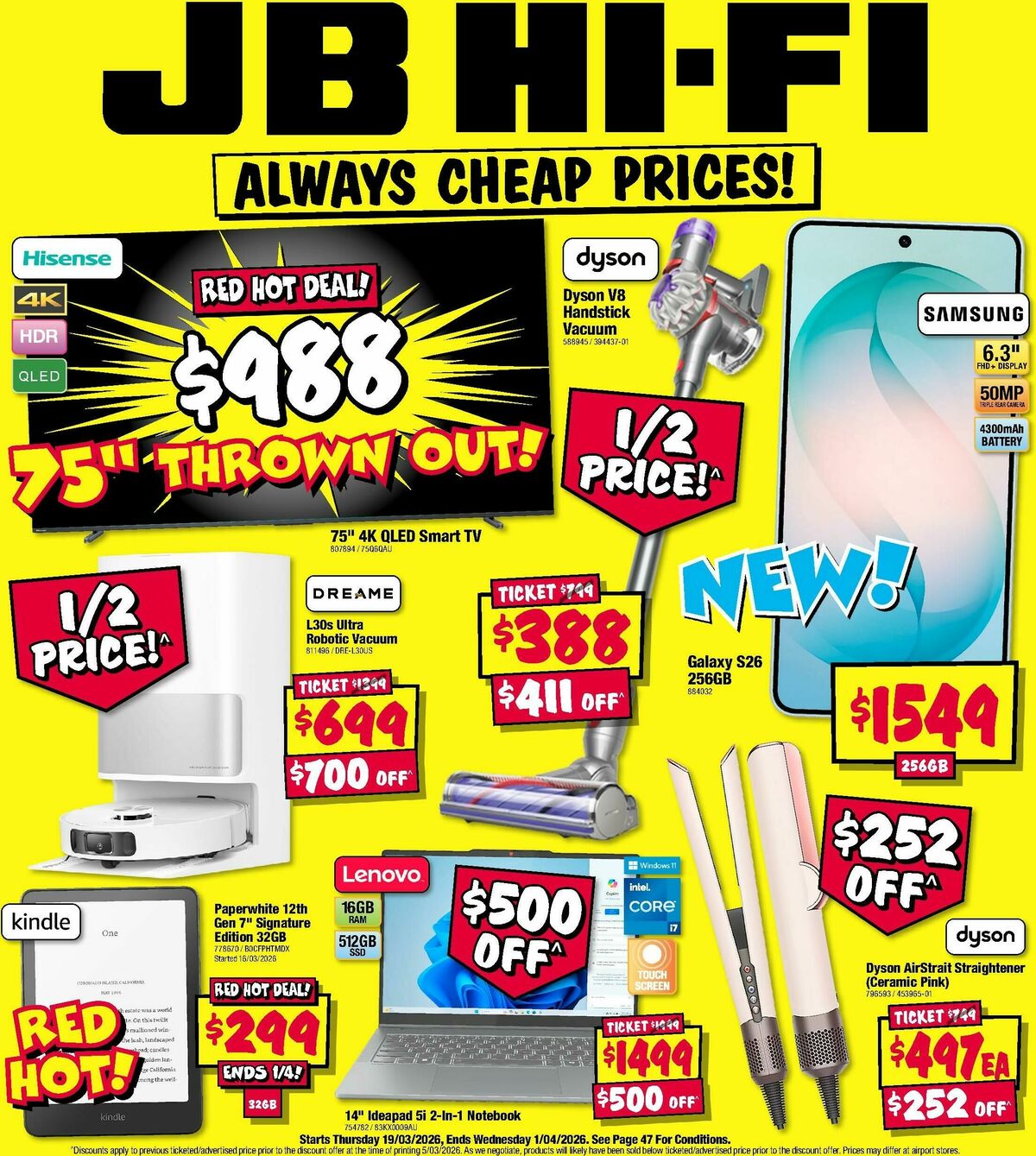 JB Hi-Fi Catalogues from 19 March