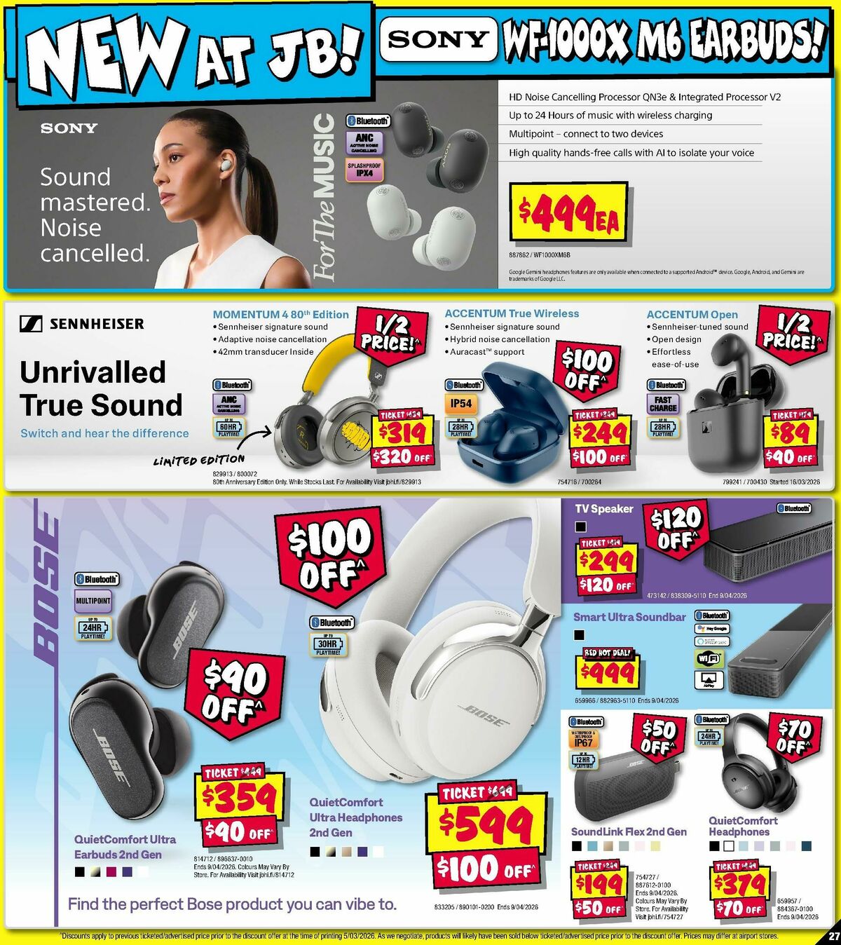 JB Hi-Fi Catalogues from 19 March