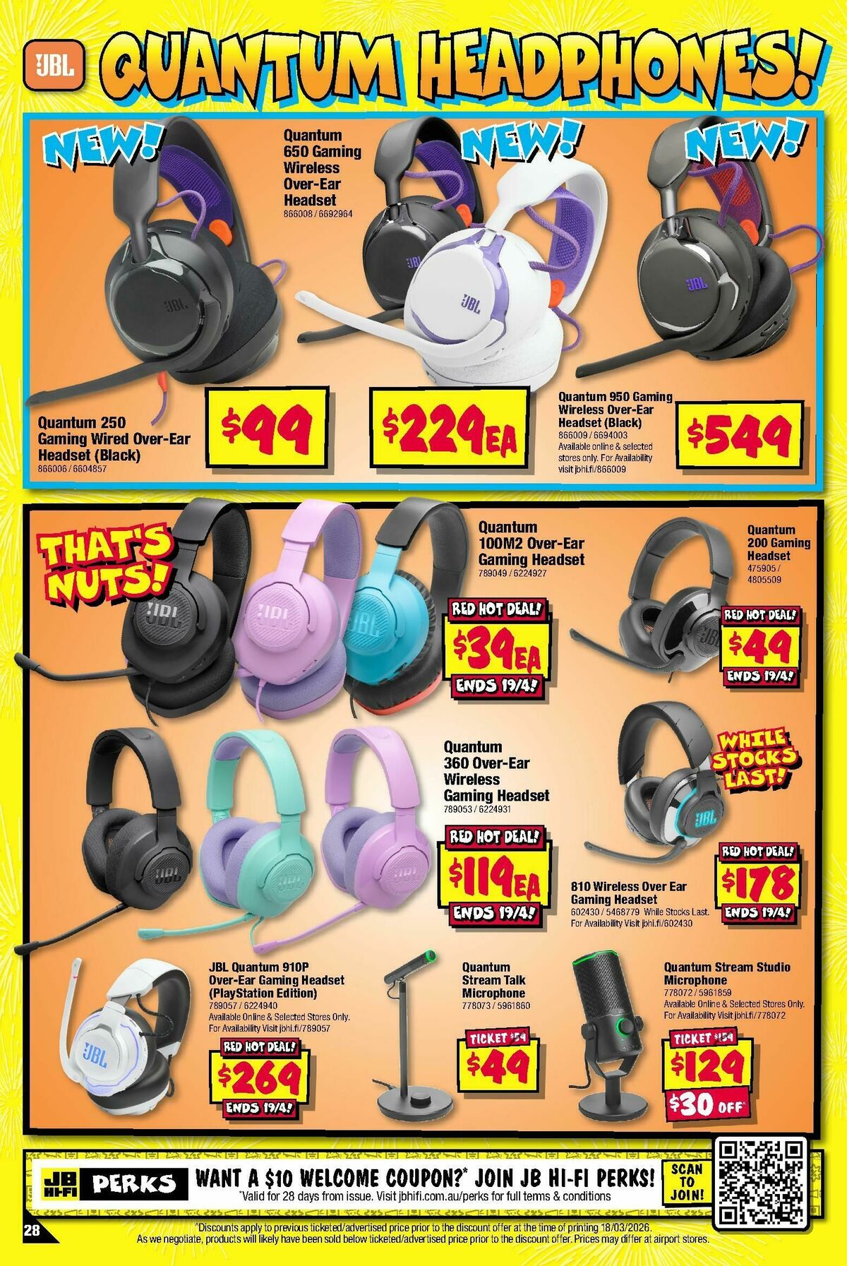 JB Hi-Fi Catalogues from 30 March