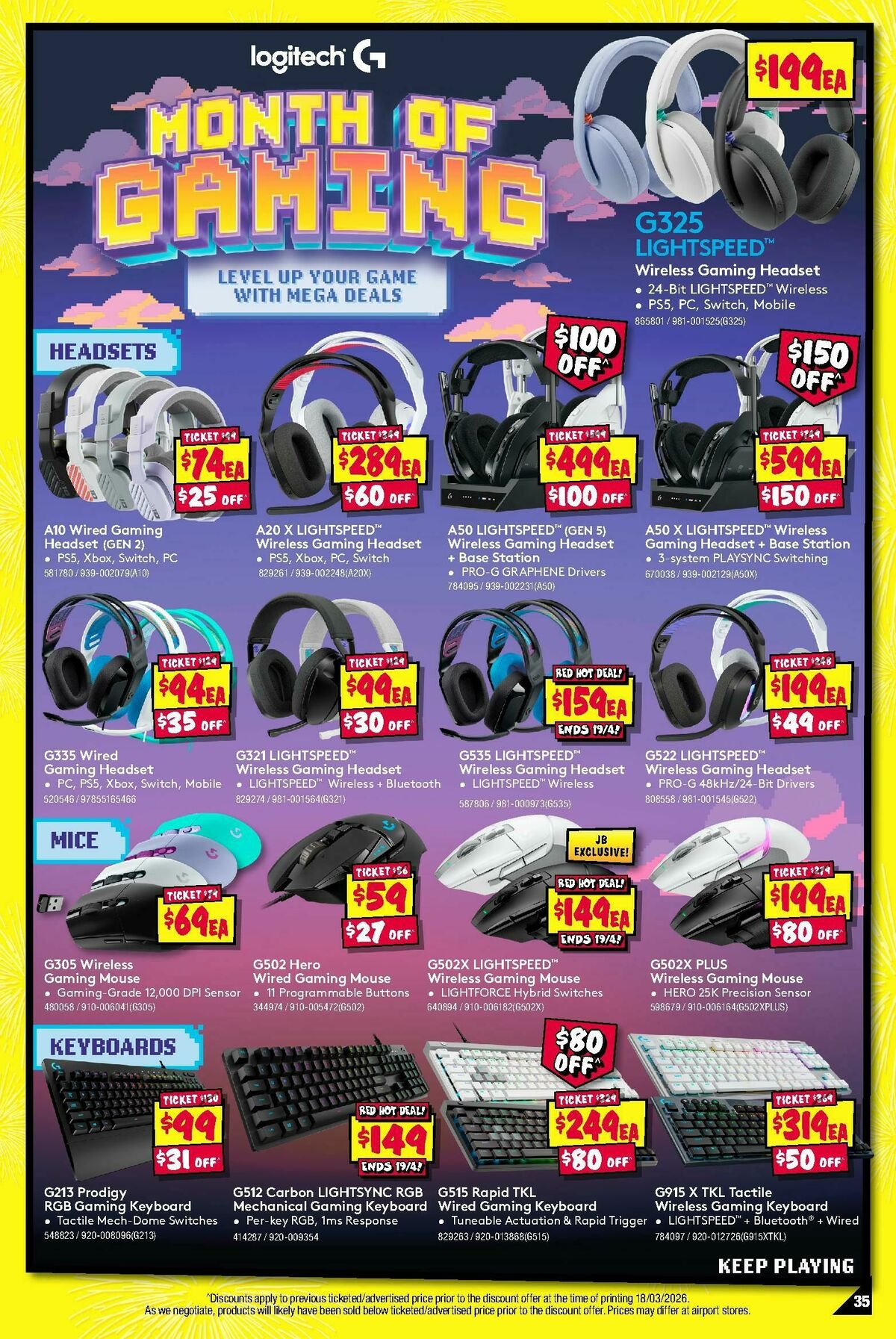 JB Hi-Fi Catalogues from 30 March