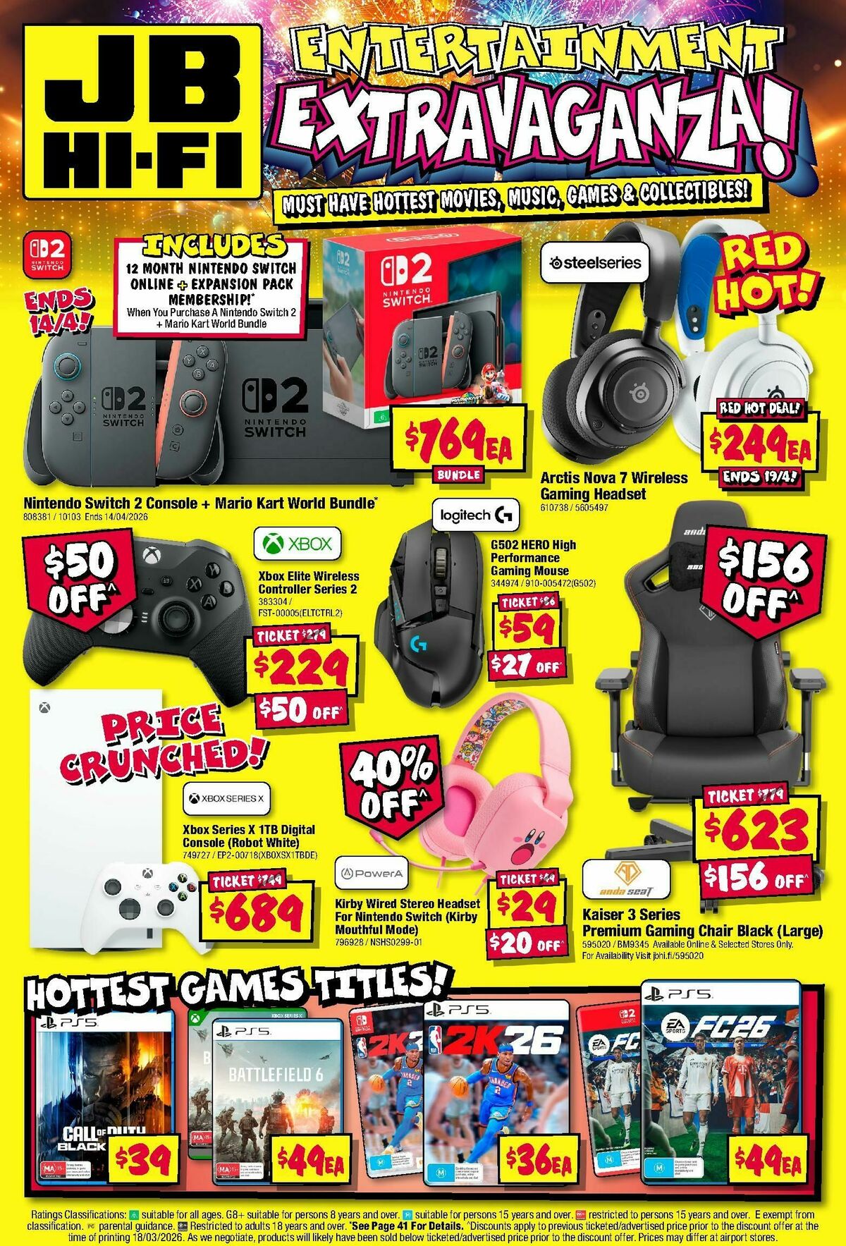 JB Hi-Fi Catalogues from 30 March