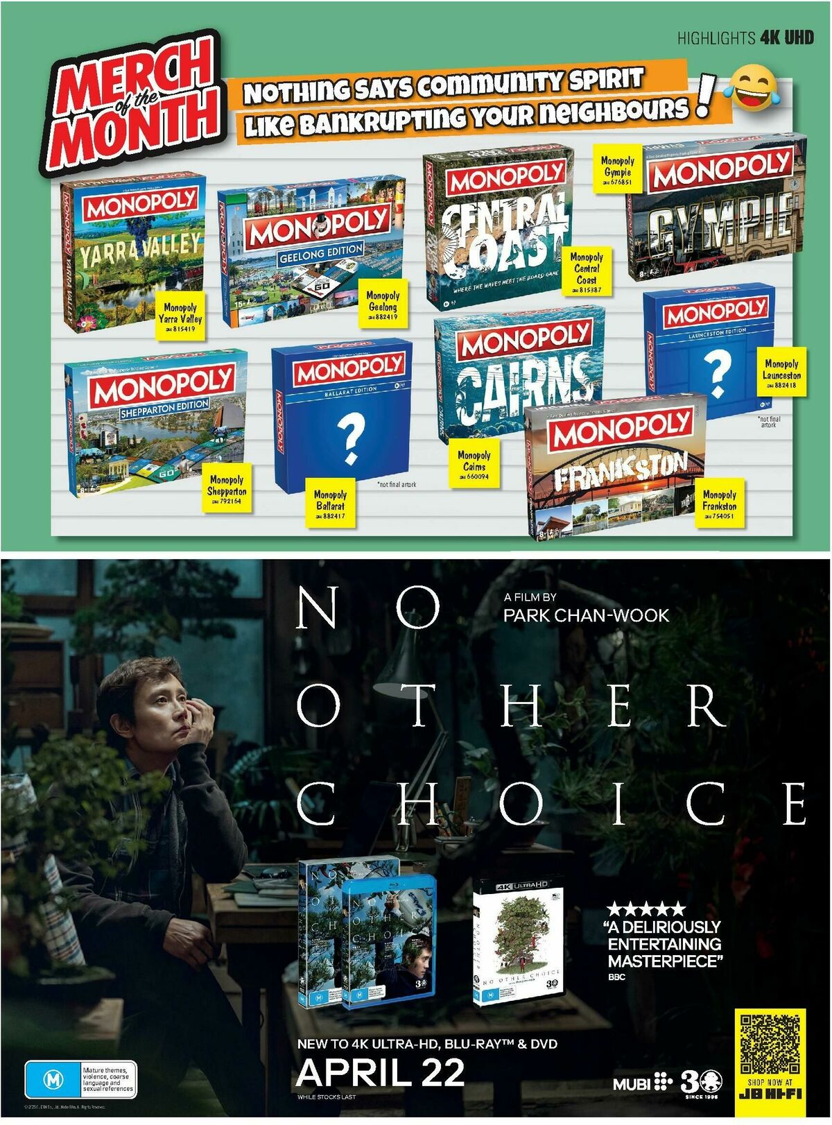 JB Hi-Fi Magazine April Catalogues from 1 April