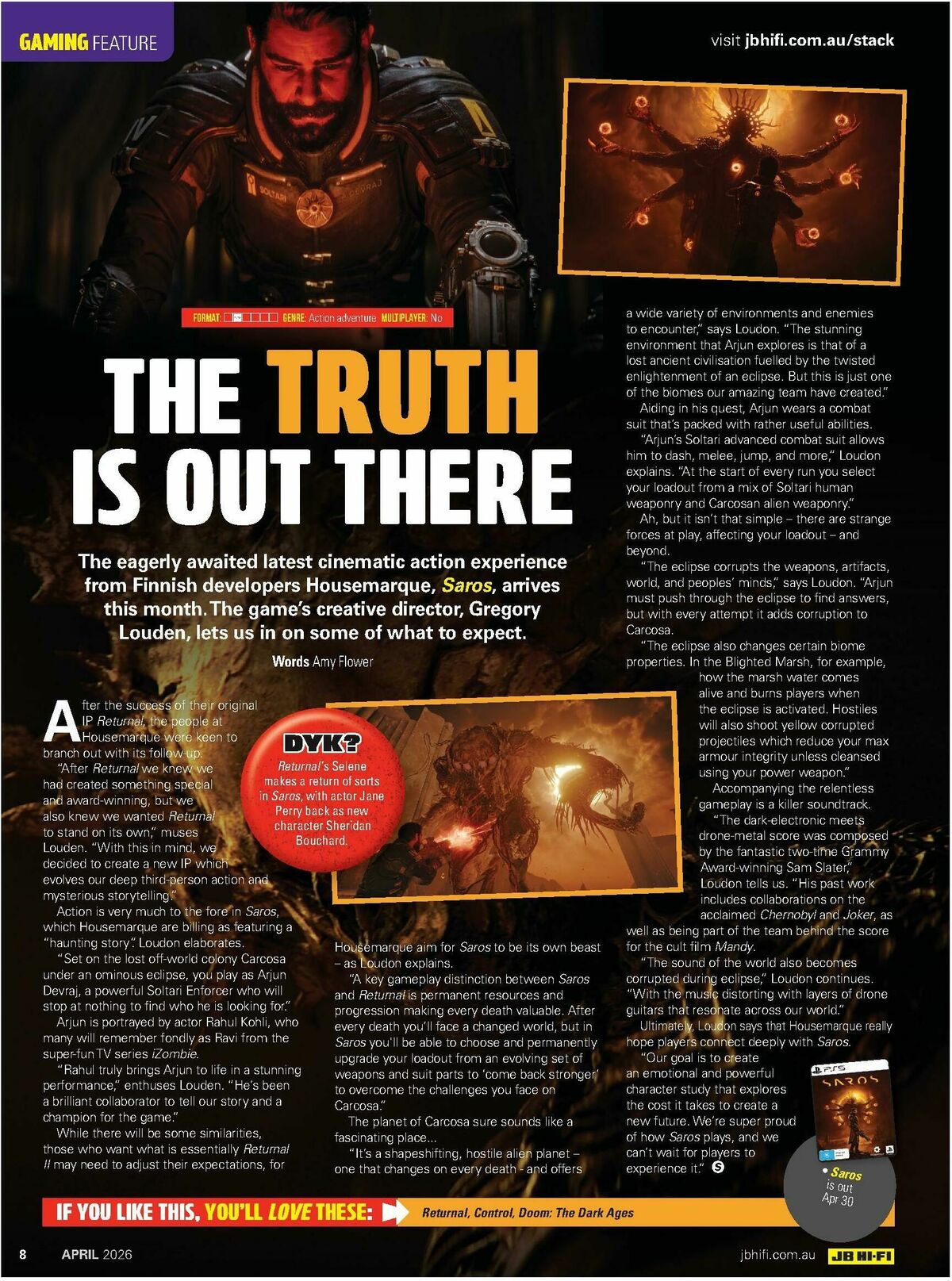 JB Hi-Fi Magazine April Catalogues from 1 April