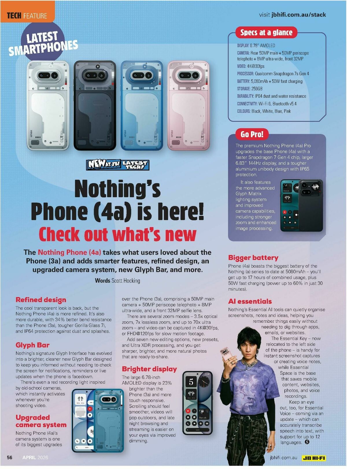 JB Hi-Fi Magazine April Catalogues from 1 April