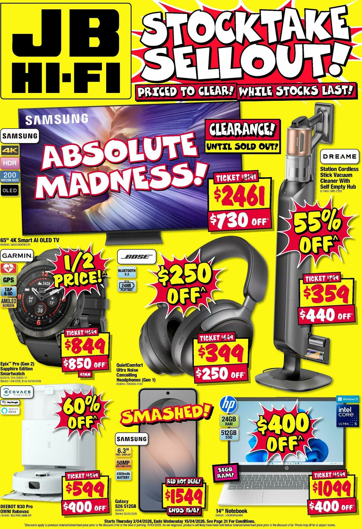 JB Hi-Fi Catalogues from 2 April