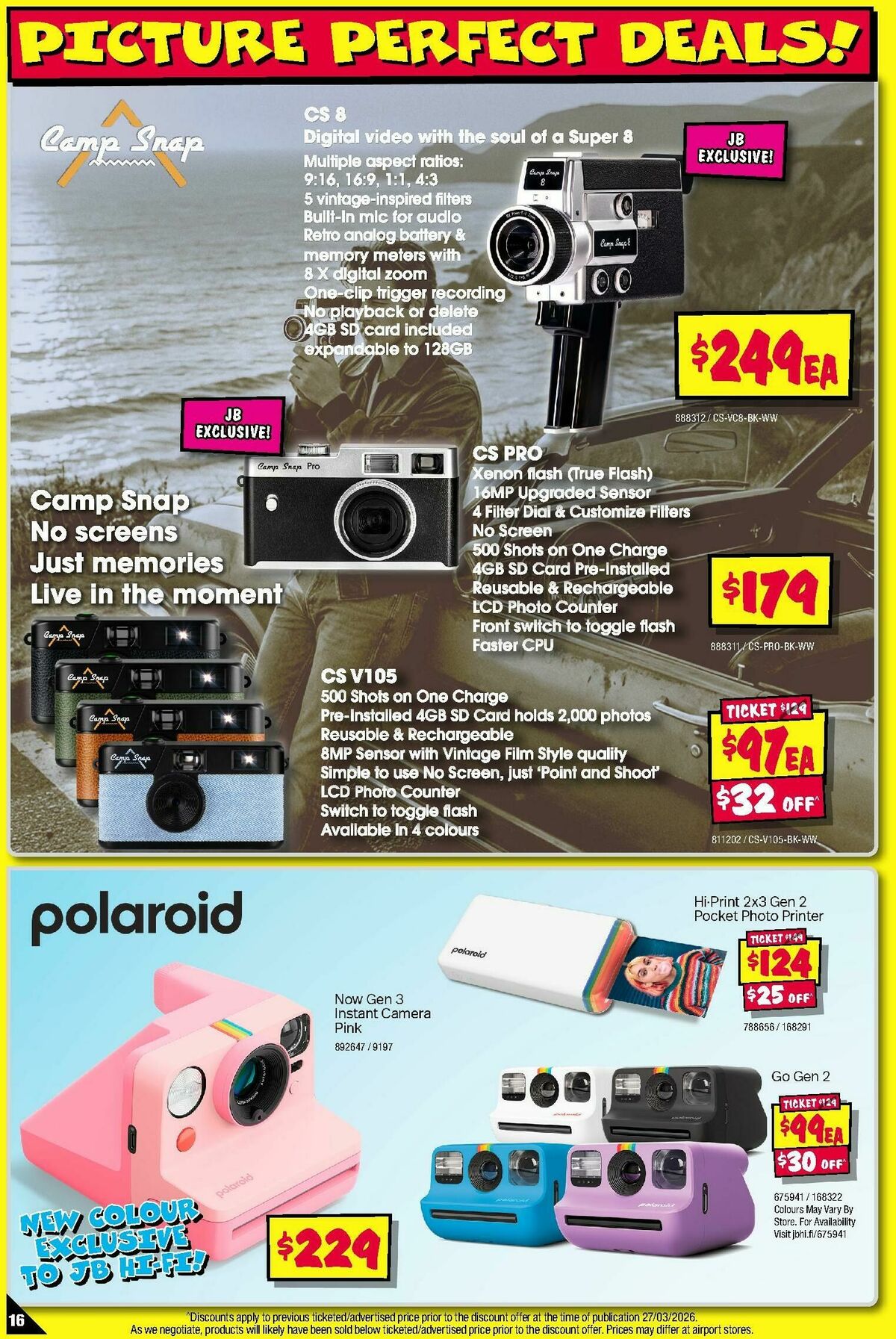 JB Hi-Fi Camera Sellout! Catalogues from 2 April