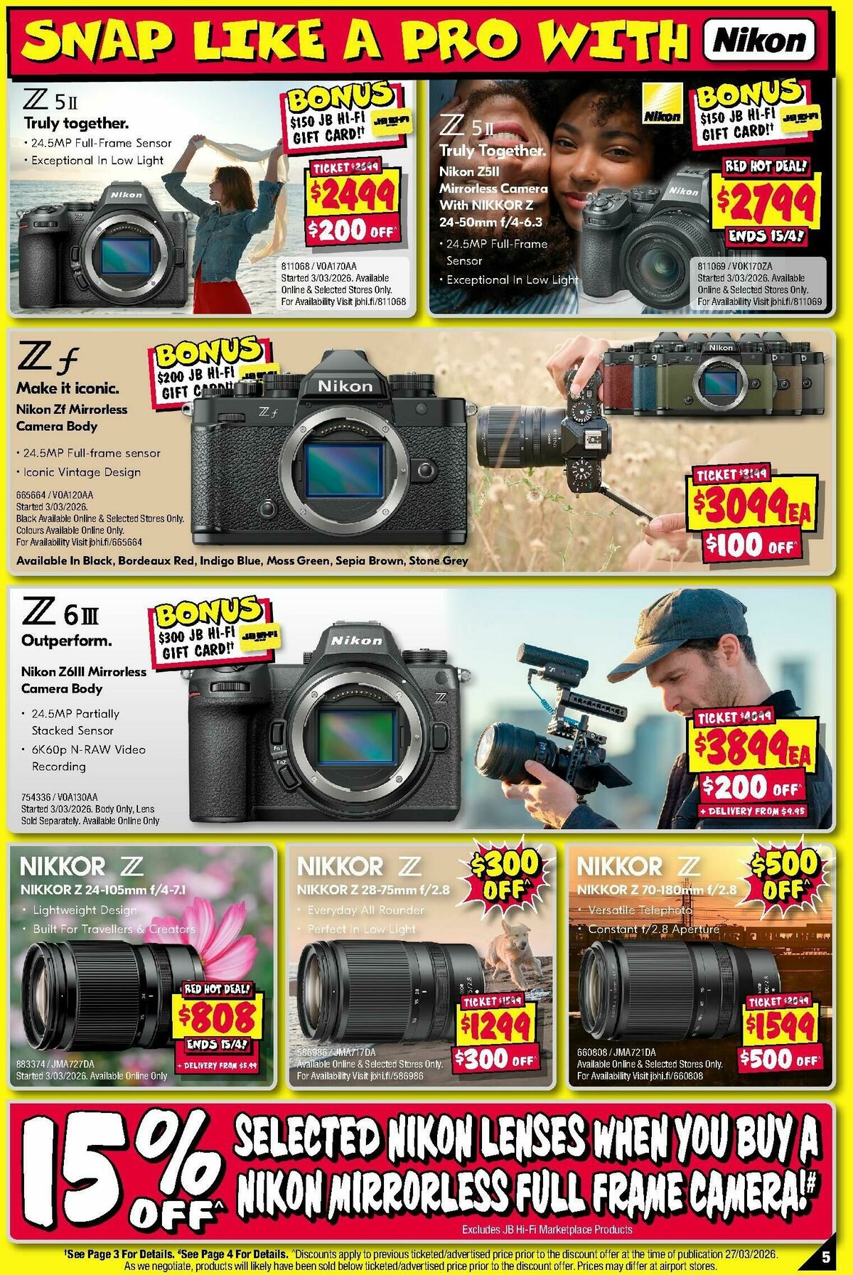 JB Hi-Fi Camera Sellout! Catalogues from 2 April