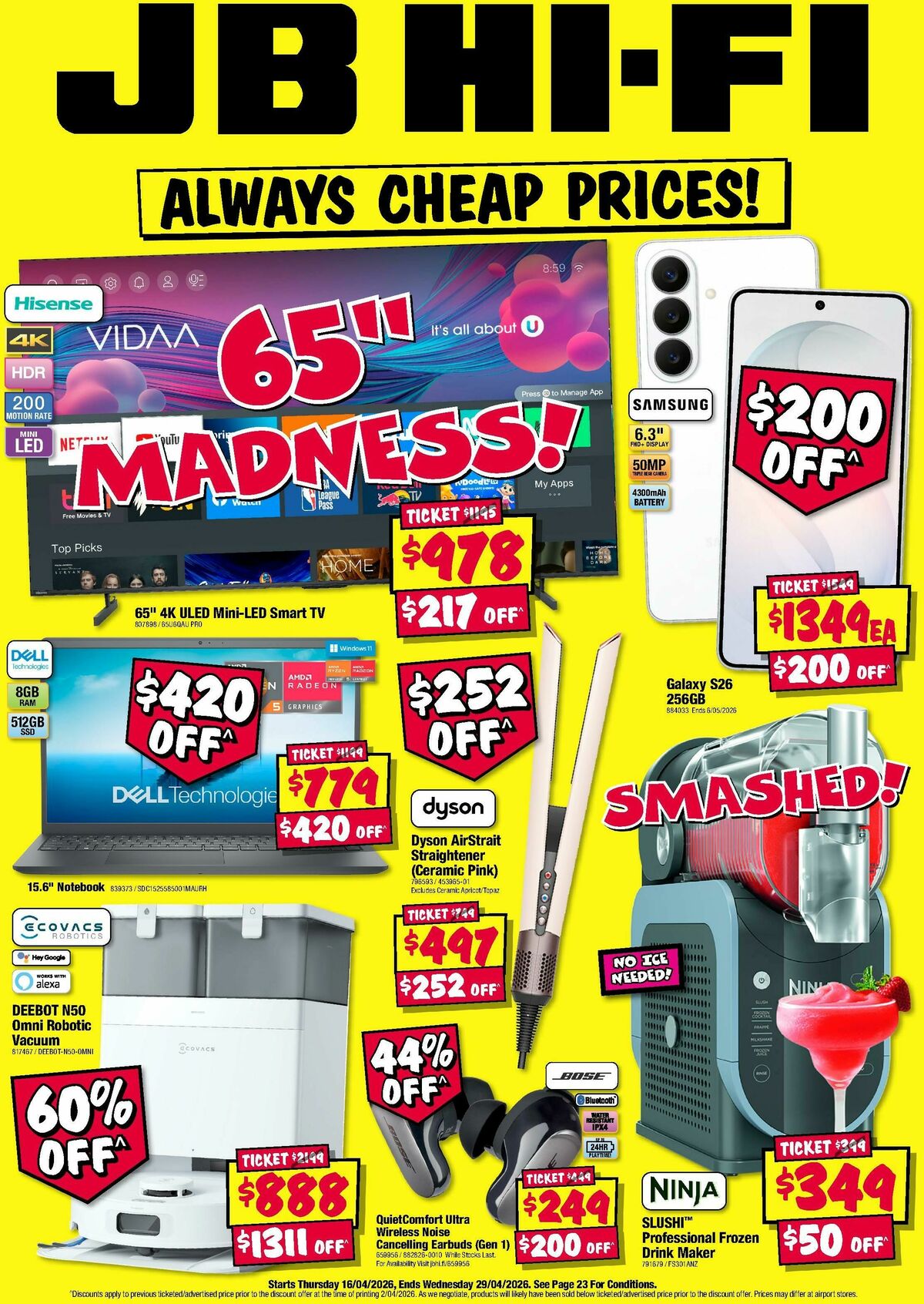 JB Hi-Fi Catalogues from 16 April