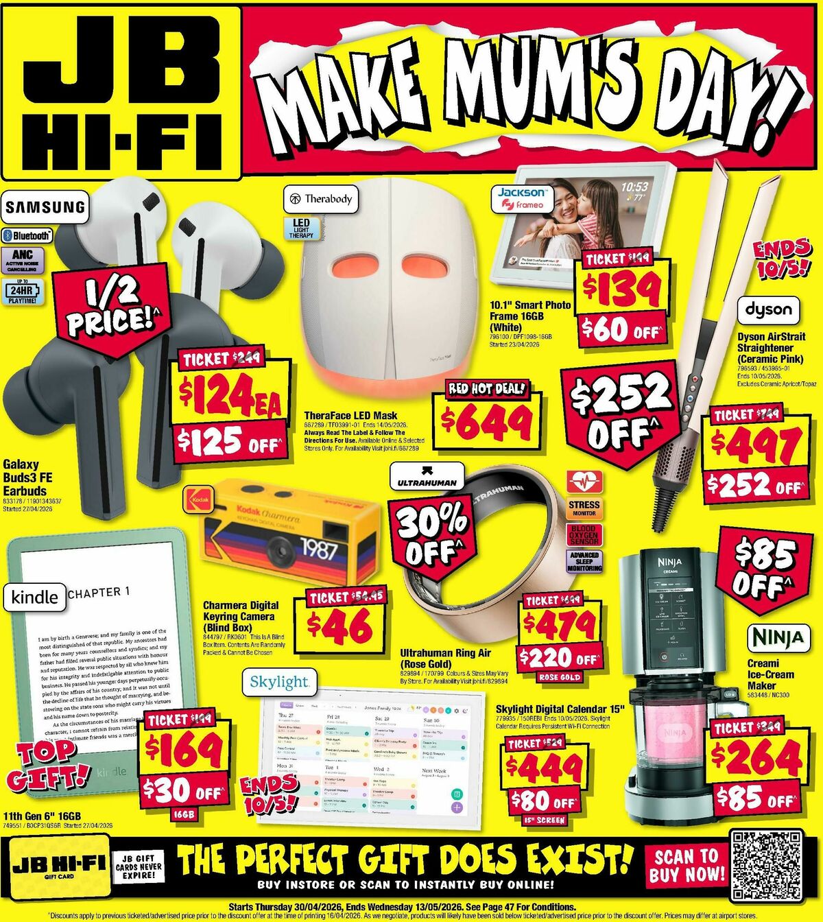JB Hi-Fi Make Mum's Day! Catalogues from 30 April