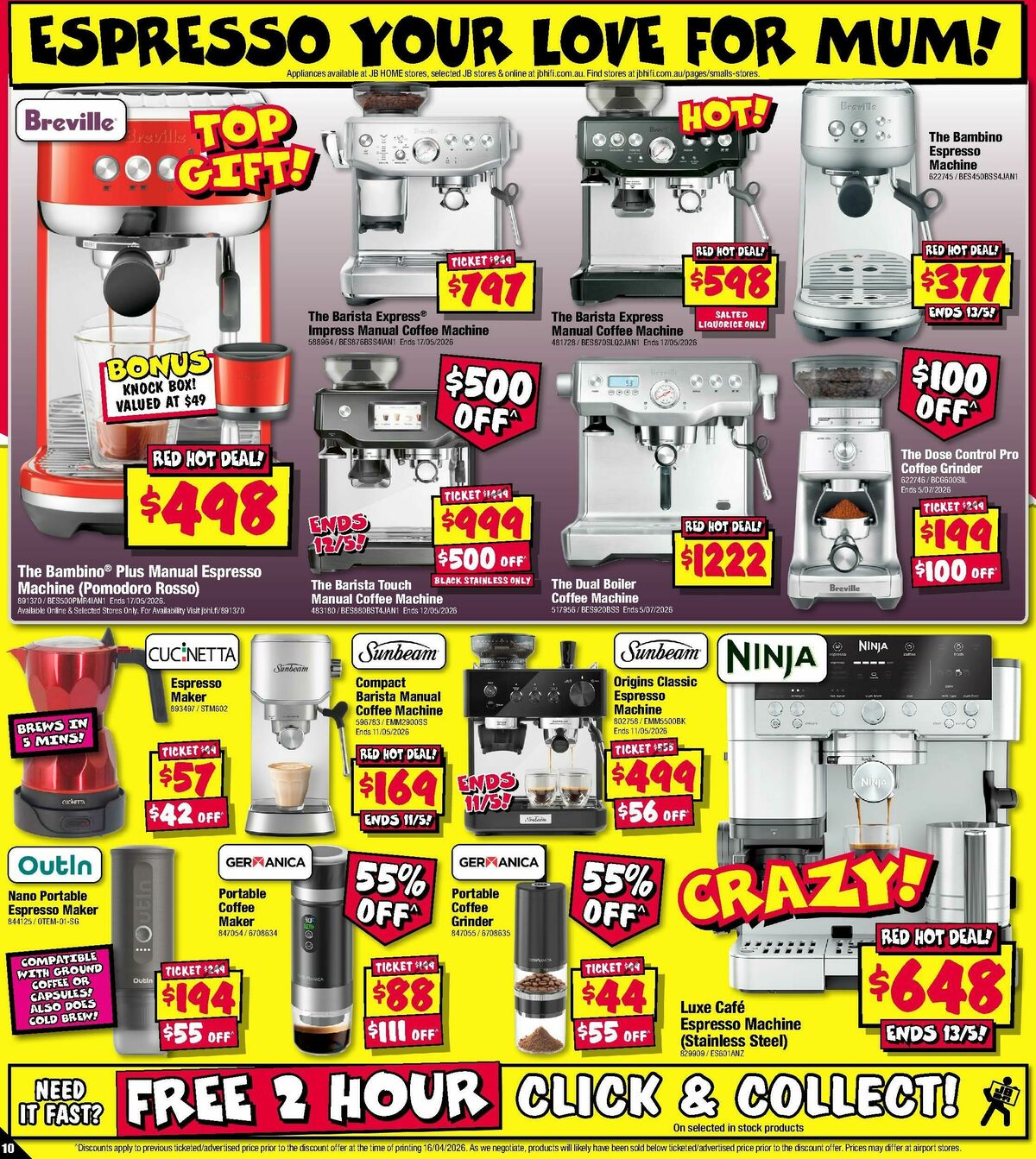JB Hi-Fi Make Mum's Day! Catalogues from 30 April