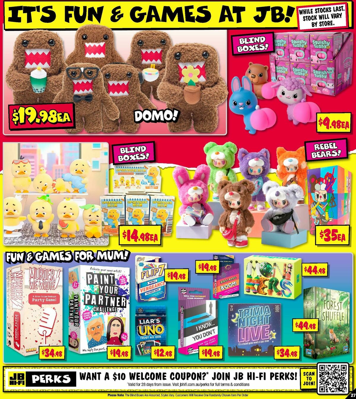 JB Hi-Fi Make Mum's Day! Catalogues from 30 April