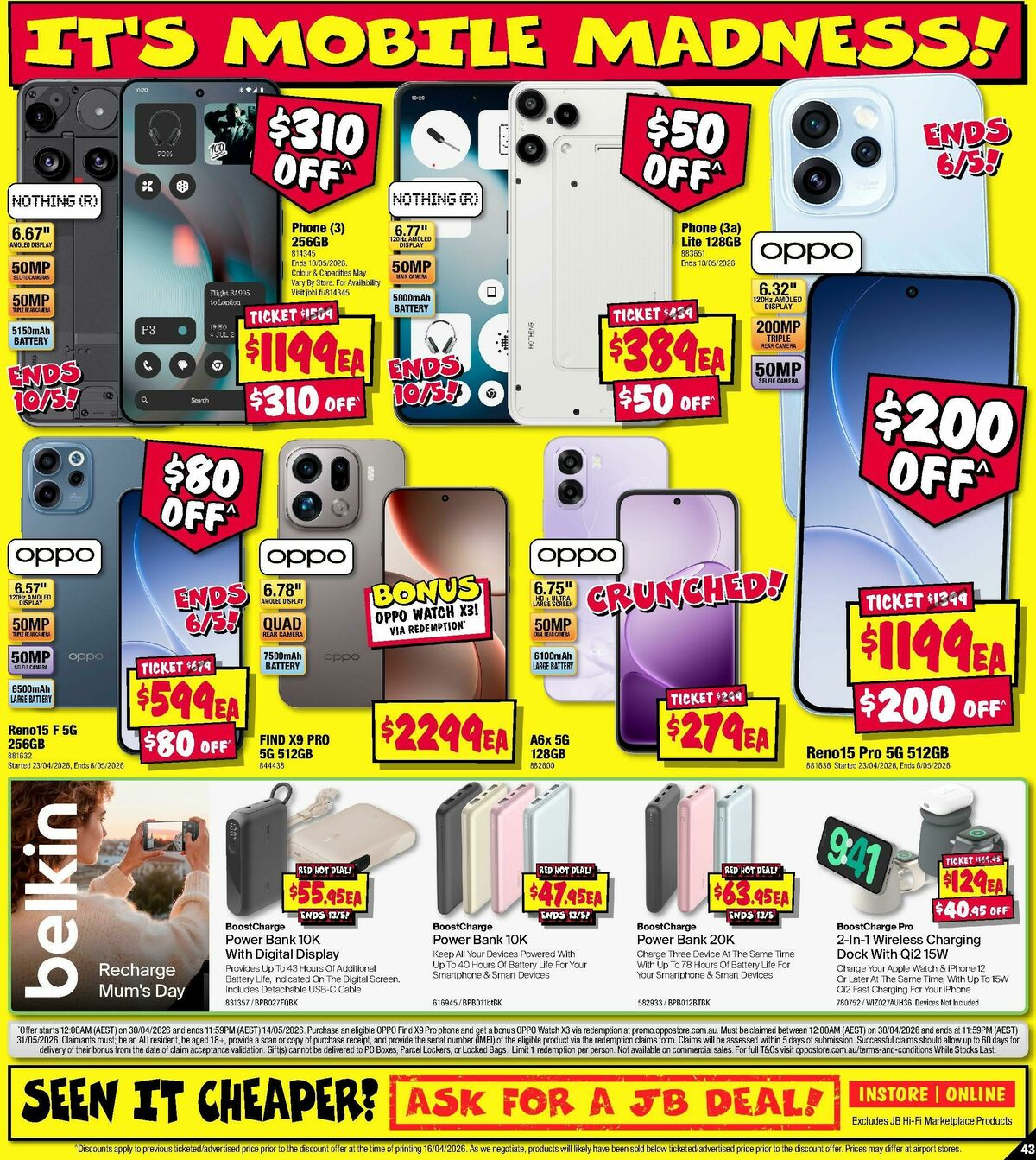 JB Hi-Fi Make Mum's Day! Catalogues from 30 April