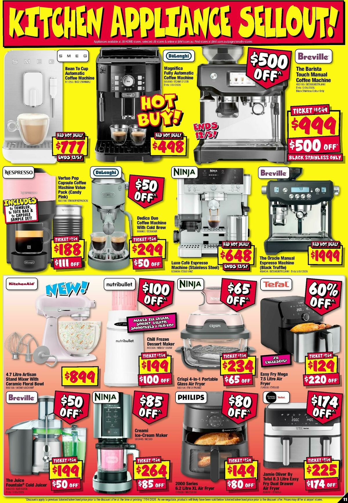 JB Hi-Fi Home Appliance Sellout! Catalogues from 30 April