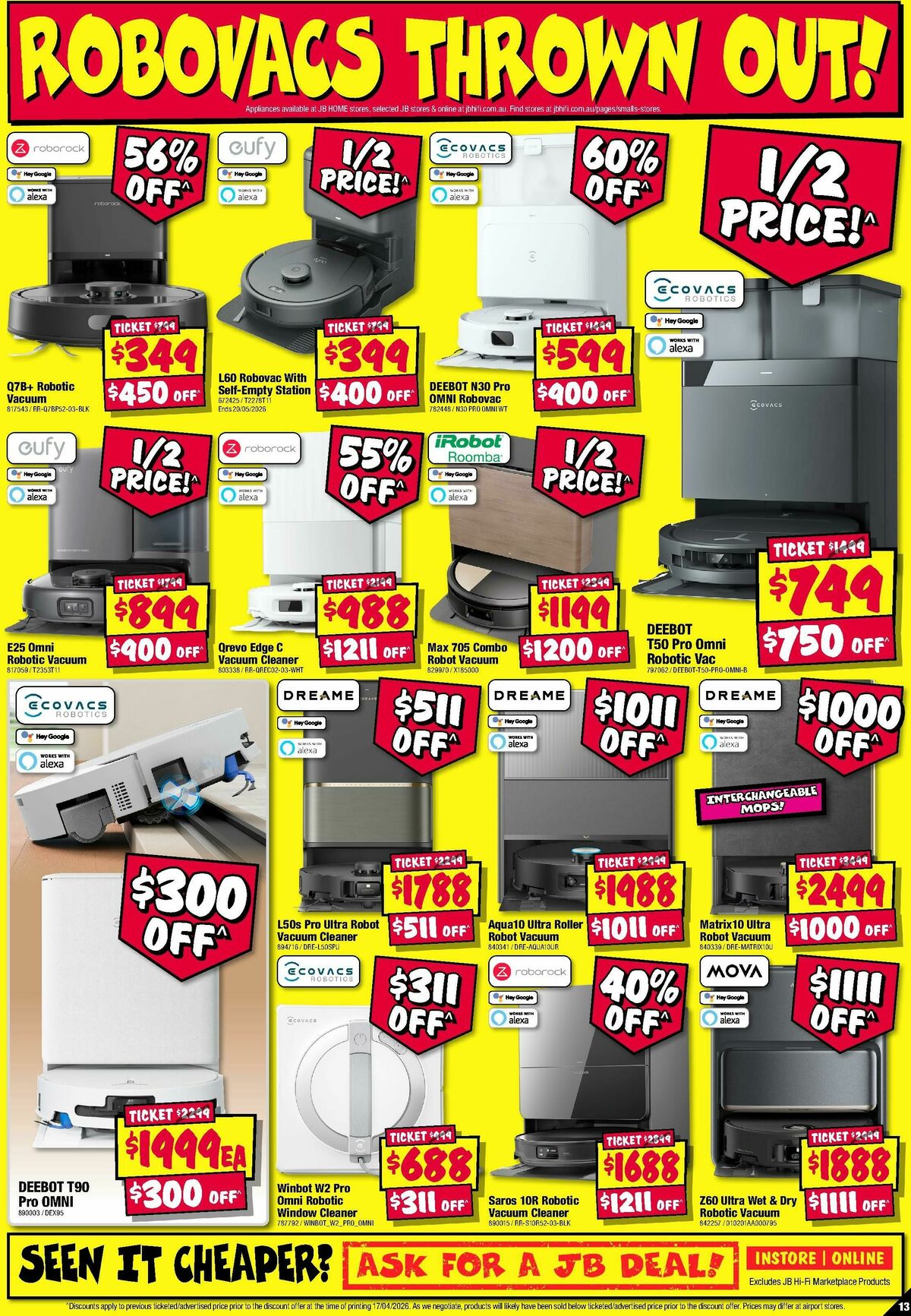 JB Hi-Fi Home Appliance Sellout! Catalogues from 30 April