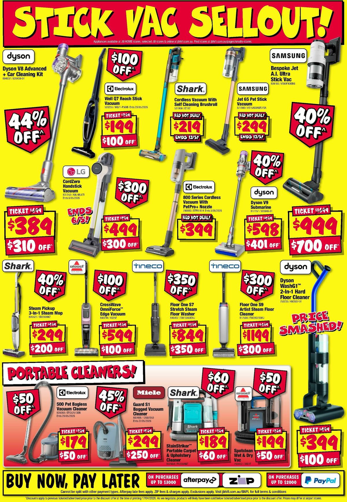 JB Hi-Fi Home Appliance Sellout! Catalogues from 30 April
