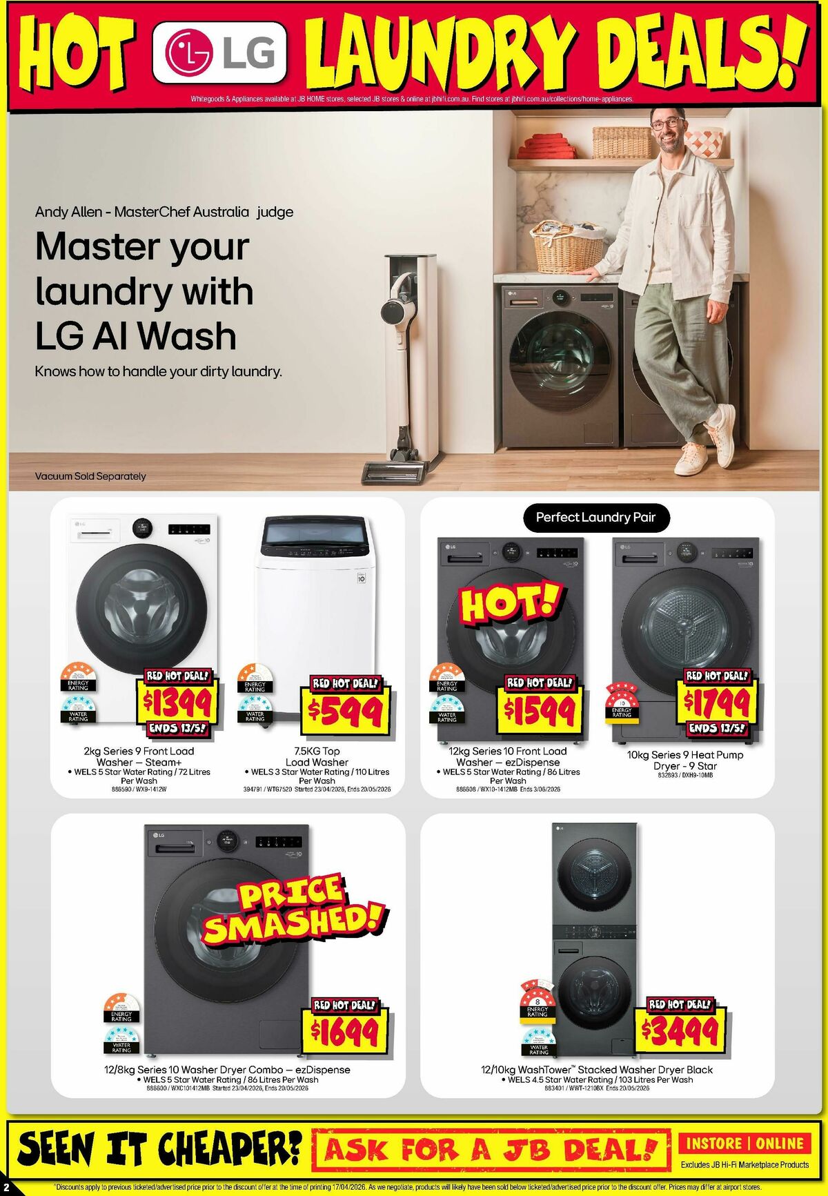 JB Hi-Fi Home Appliance Sellout! Catalogues from 30 April