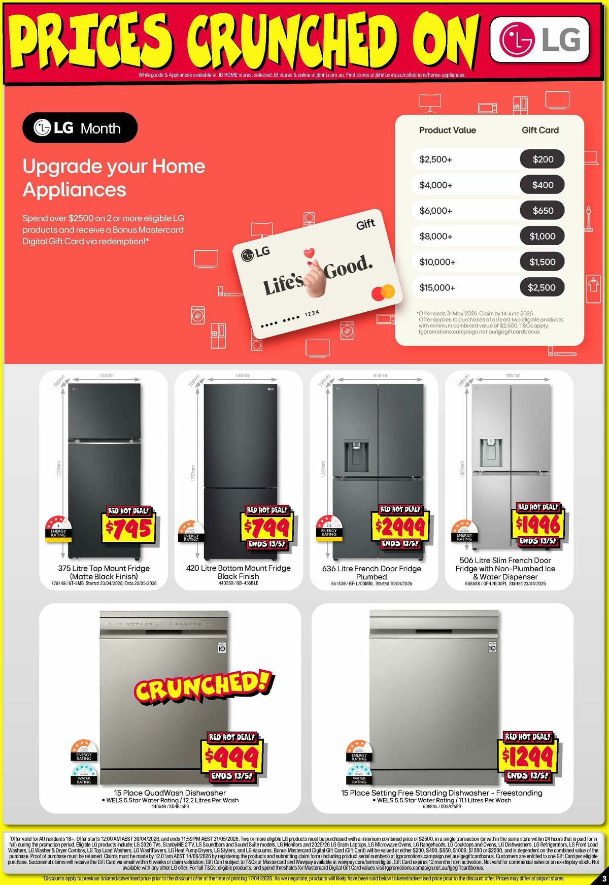 JB Hi-Fi Home Appliance Sellout! Catalogues from 30 April