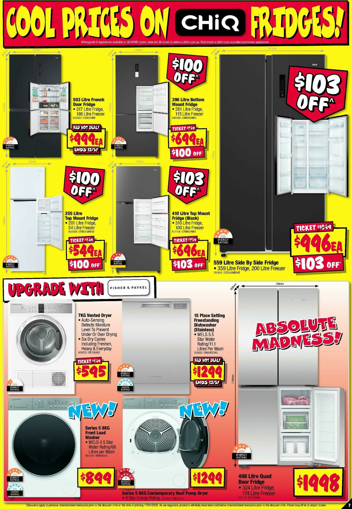 JB Hi-Fi Home Appliance Sellout! Catalogues from 30 April