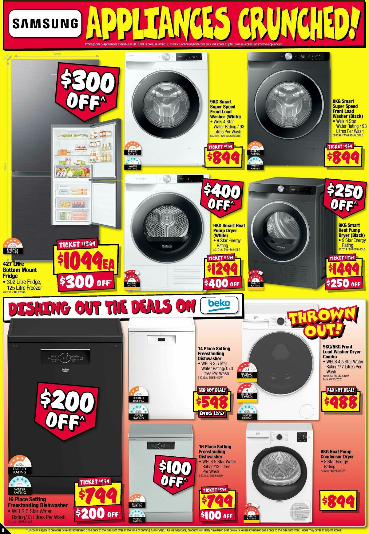 JB Hi-Fi Home Appliance Sellout! Catalogues from 30 April