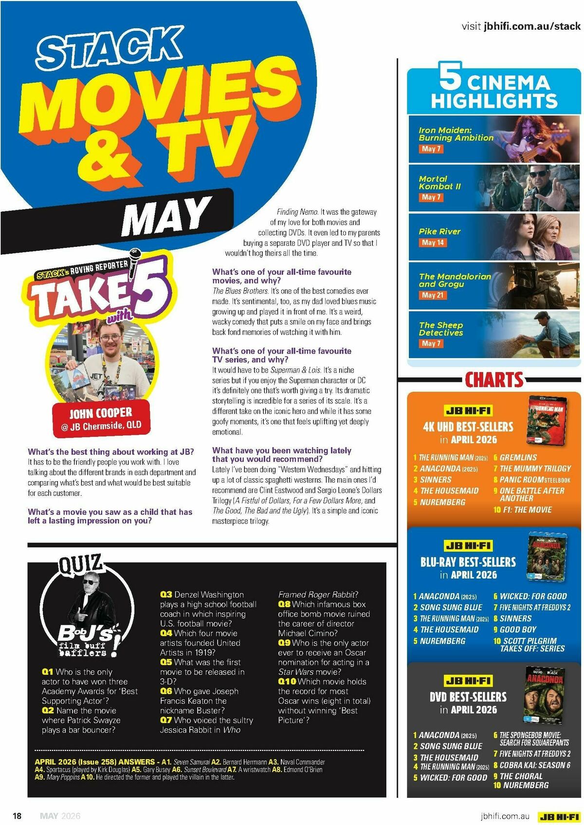 JB Hi-Fi Magazine May Catalogues from 1 May