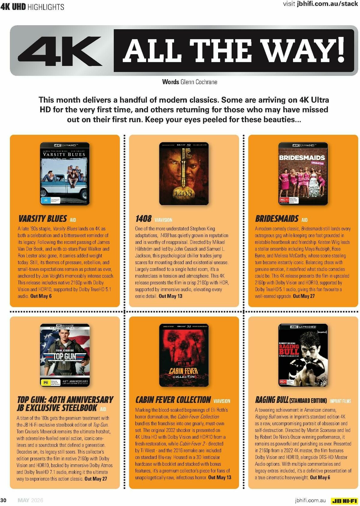 JB Hi-Fi Magazine May Catalogues from 1 May