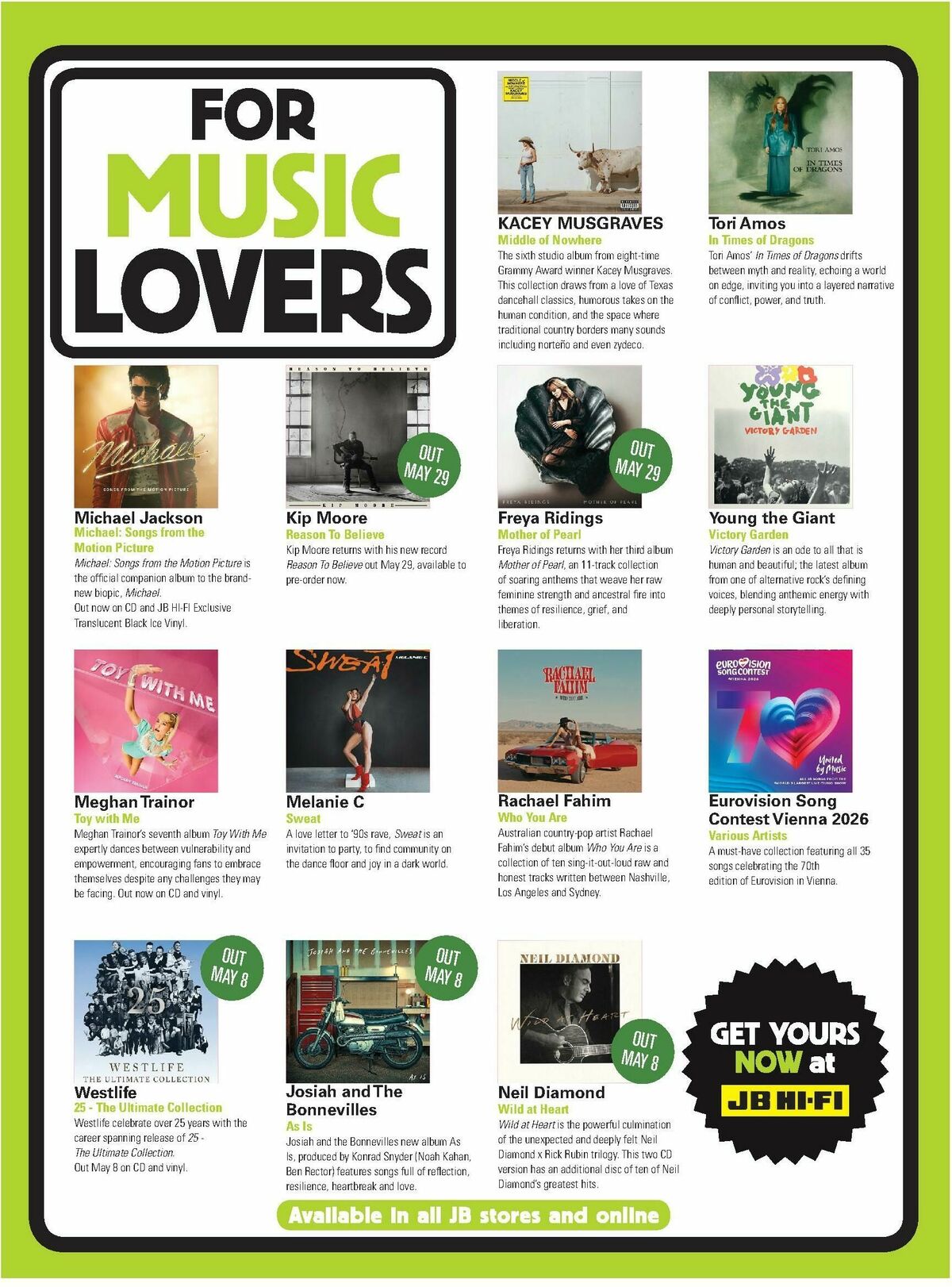 JB Hi-Fi Magazine May Catalogues from 1 May