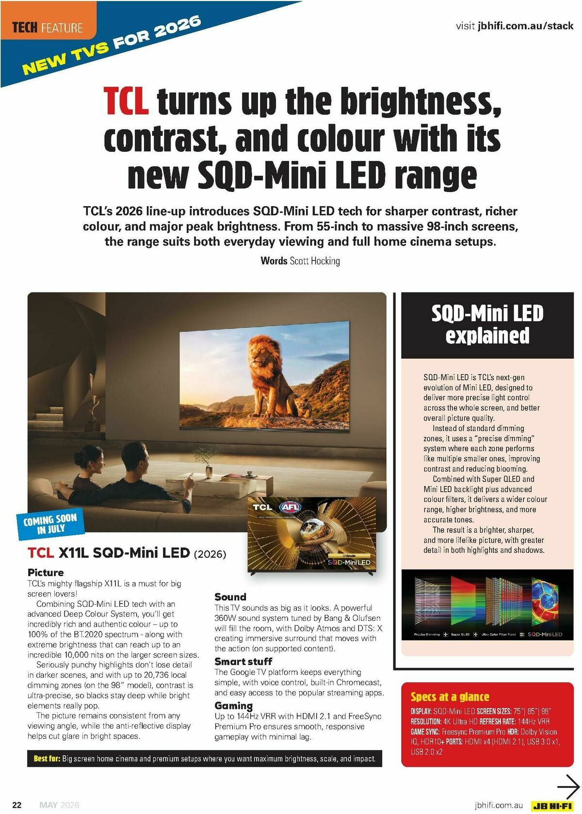 JB Hi-Fi Magazine May Catalogues from 1 May