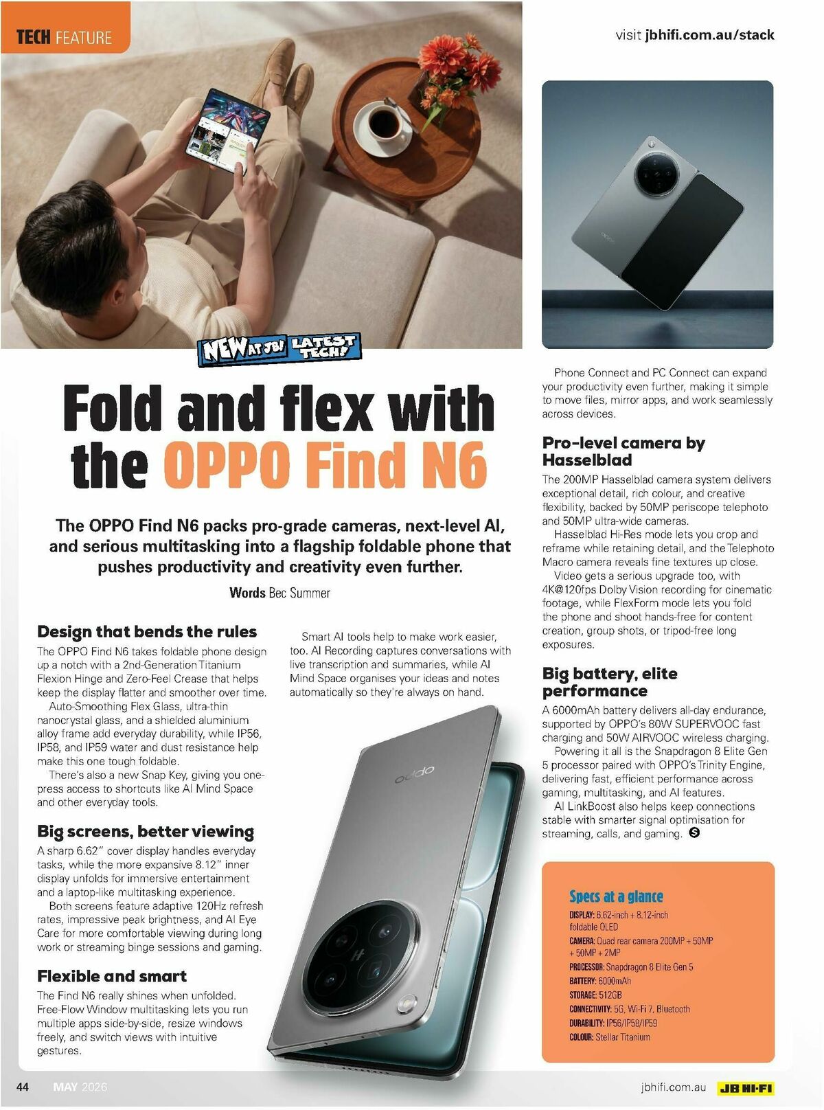 JB Hi-Fi Magazine May Catalogues from 1 May